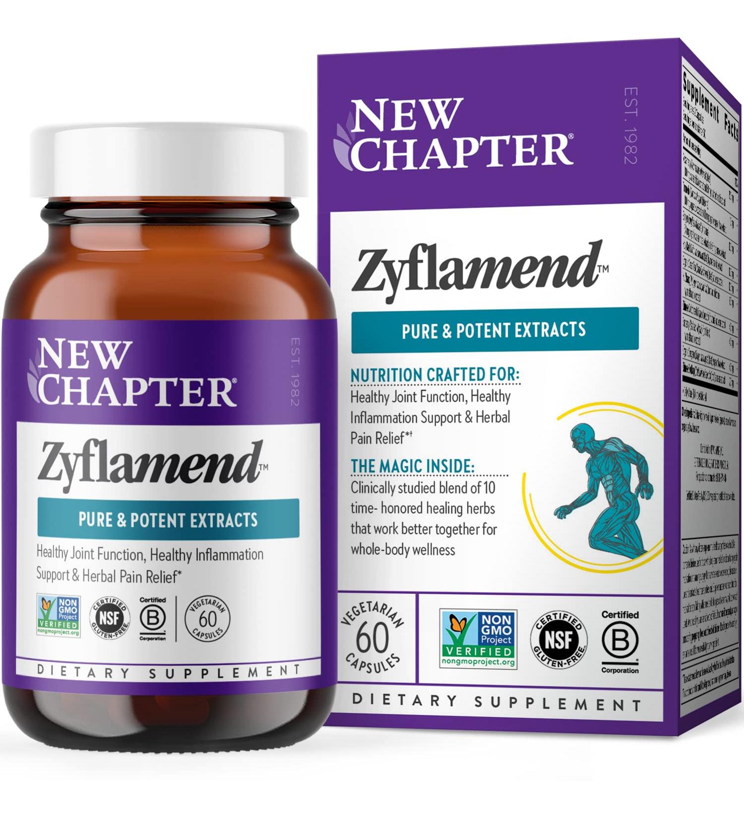 New Chapter Zyflamend 60 Veg Capsules - Natural Inflammation Support - Buy Online on GoSupps.com