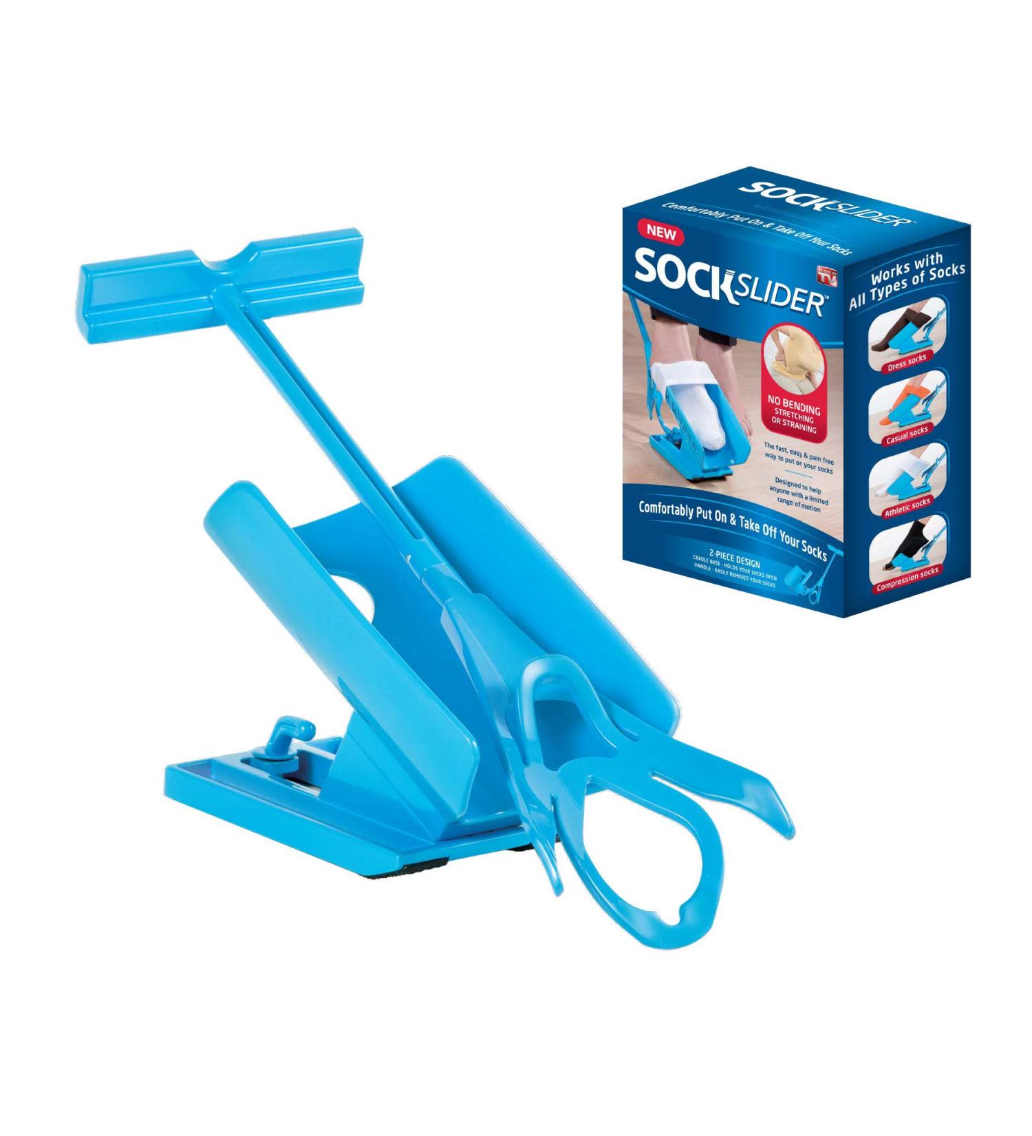Allstar Innovations Sock Slider Kit & Shoe Horn | Easy On/Off, Pain-Free Solution | As Seen on TV - Buy Online on GoSupps.com