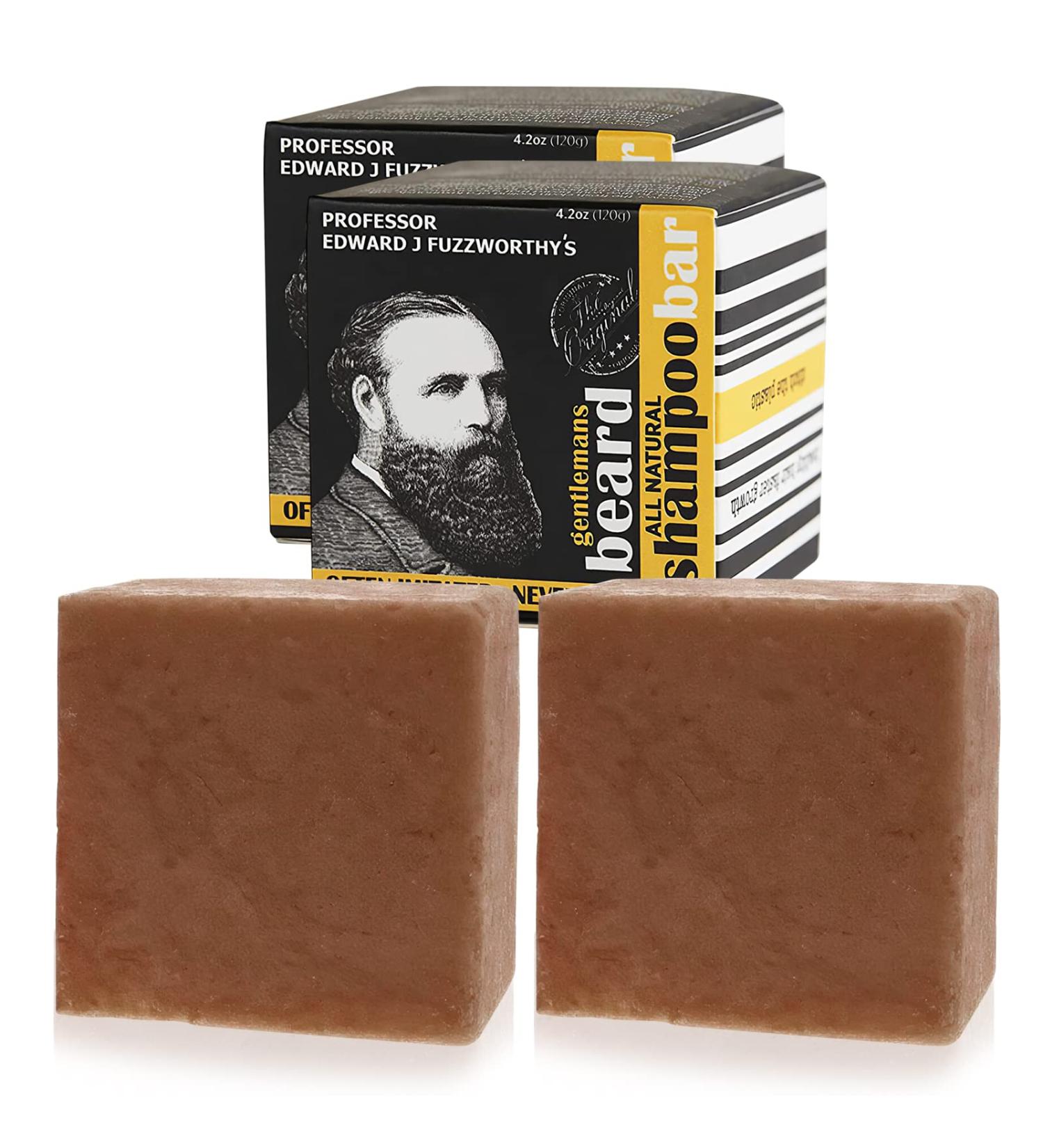 Shampoo Bar with All Natural Oils Earthy Woody Scent 4.2oz 120g by Pro Edward Fuzz worthy (2PC) 1 count (Pack of 1) - Buy Online on GoSupps.com