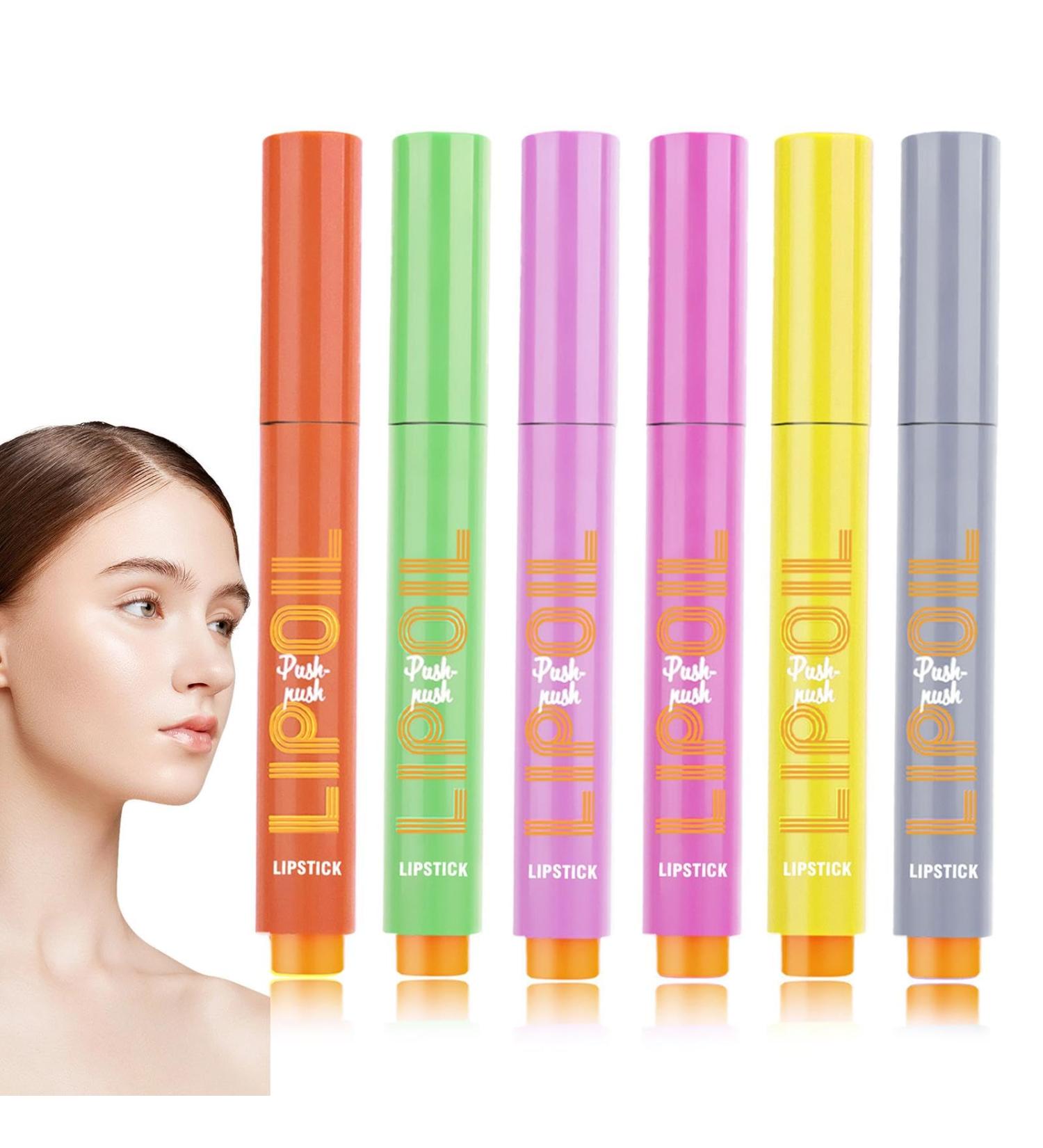 Lip Gloss Pen Plumping Lip Gloss Set - Click Lipstick Moisturizing Non-Sticky Lip Gloss Long Lasting Moisturizing Lip Plumping Pen for Women and Small A - Buy Online on GoSupps.com