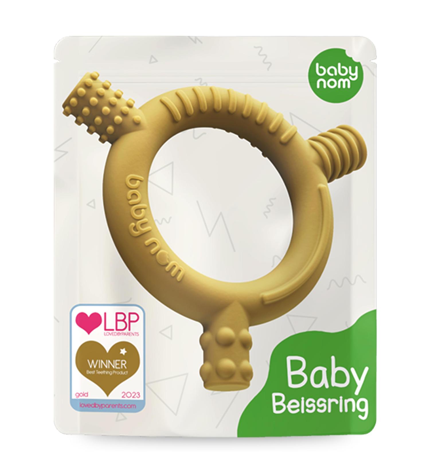 Buy Baby Nom Bite Ring - BPA-Free Cooling Dental Aid & Gripping Toy for Teething Babies - Buy Online on GoSupps.com