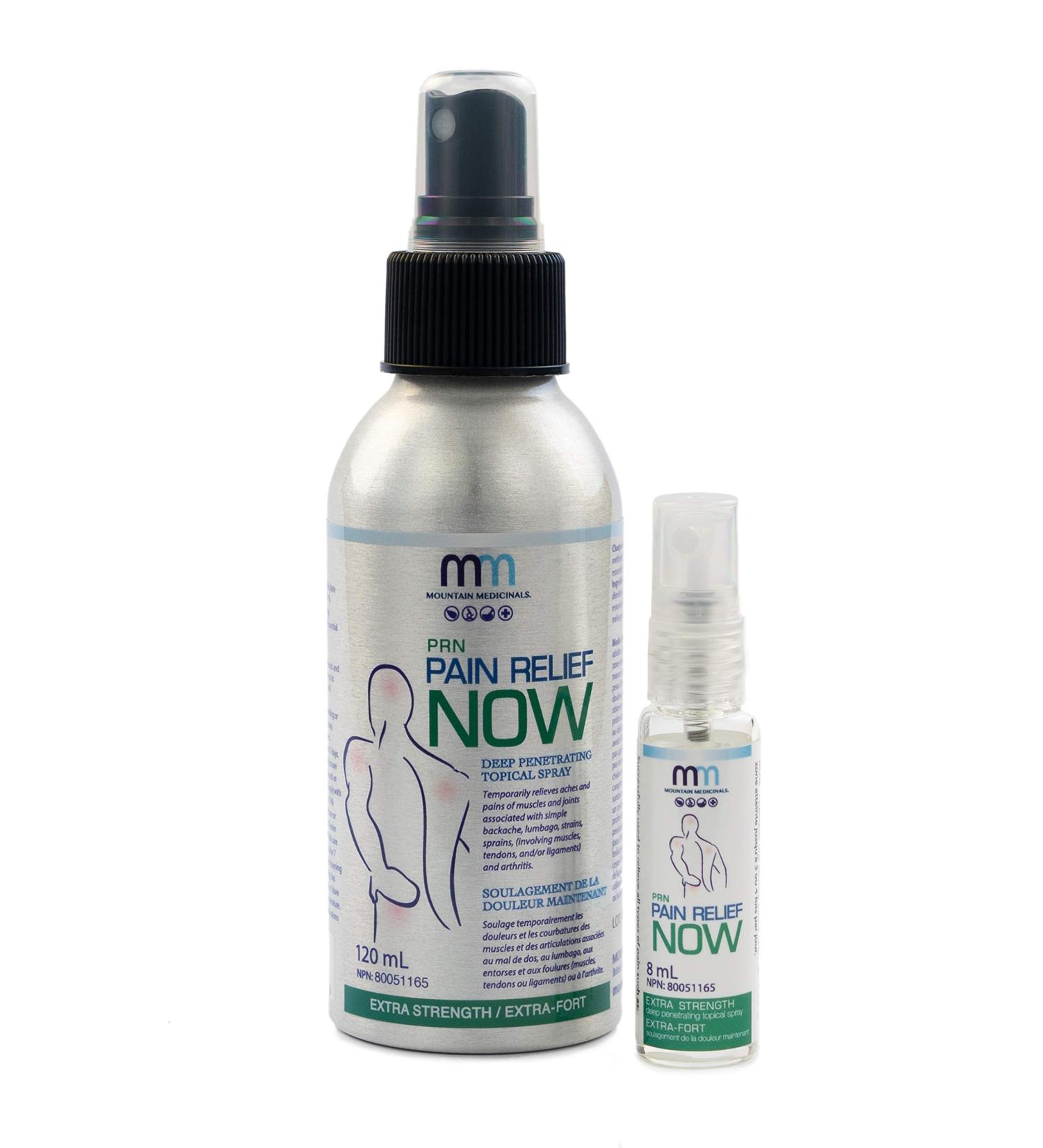 Pain Relief Now Extra Strength Spray - Headache Relief Joint Pain Back Pain Sore Muscles Knee Pain 120 Milliliters with Bonus 8 Milliliters - Buy Online on GoSupps.com