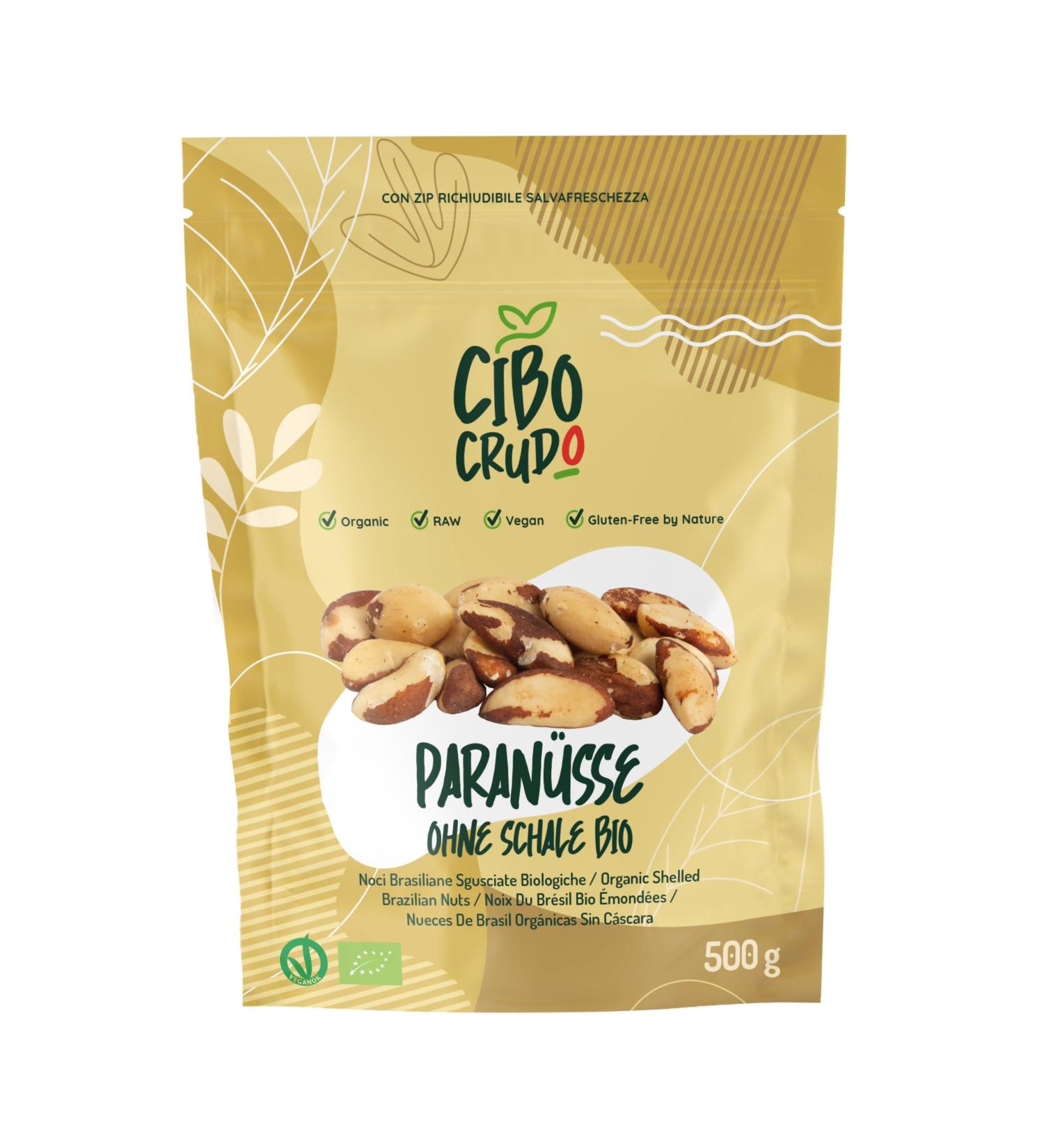 Organic Brazilian Paranese Nuts - 500g | Selenium-Rich Snack for Vegans & Vegetarians - Buy Online on GoSupps.com
