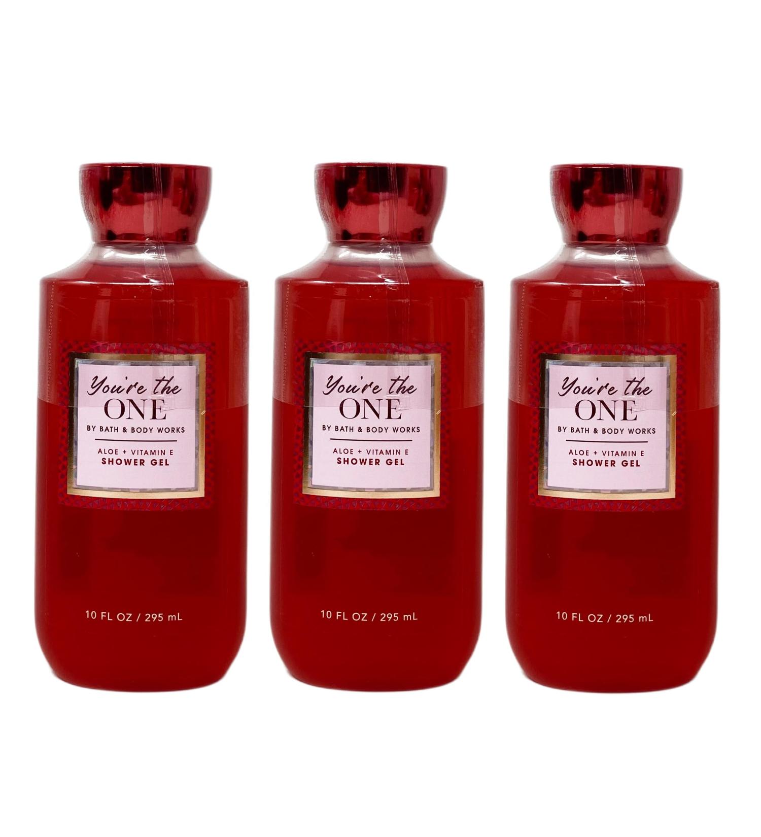 Bath and Body Work YOU'RE THE ONE Aloe + Vitamin E Shower Gel Set of 3-10 fl oz / 295 mL each
