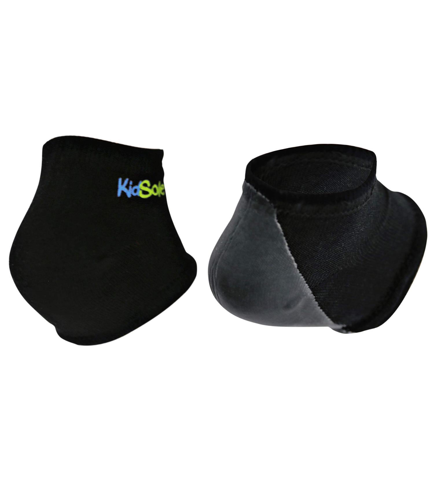 KidSole Gel Heel Strap for Kids with Heel Sensitivity - 2 Pair Pack (Kids Sizes 1-6, Black) - Ideal for Severs Disease & Plantar Fasciitis - Buy Online on GoSupps.com