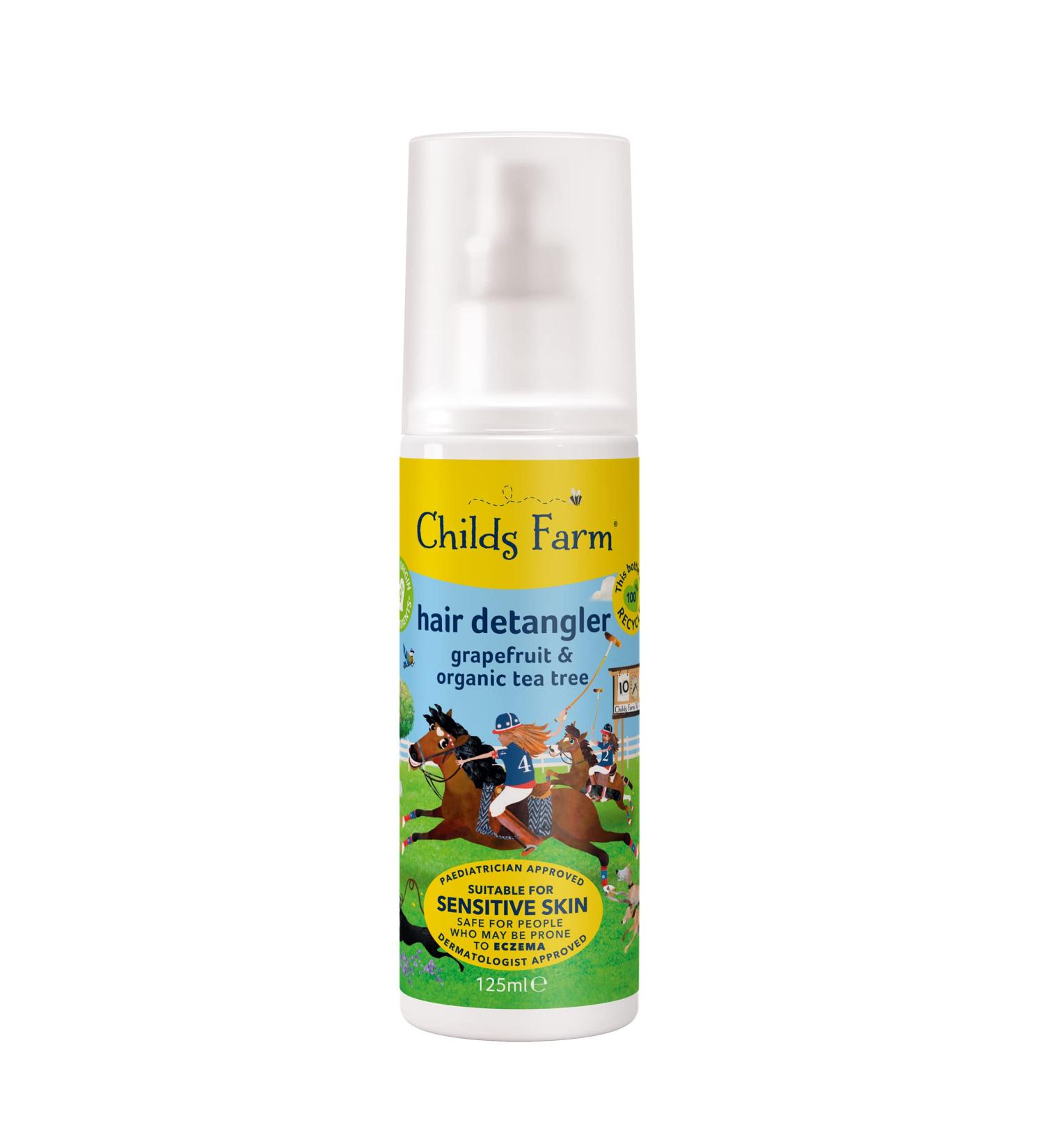 Childs Farm Kids Hair Detangler 125ml - Grapefruit & Tea Tree - Gentle on Dry, Sensitive, Eczema-Prone Skin - Buy Online on GoSupps.com