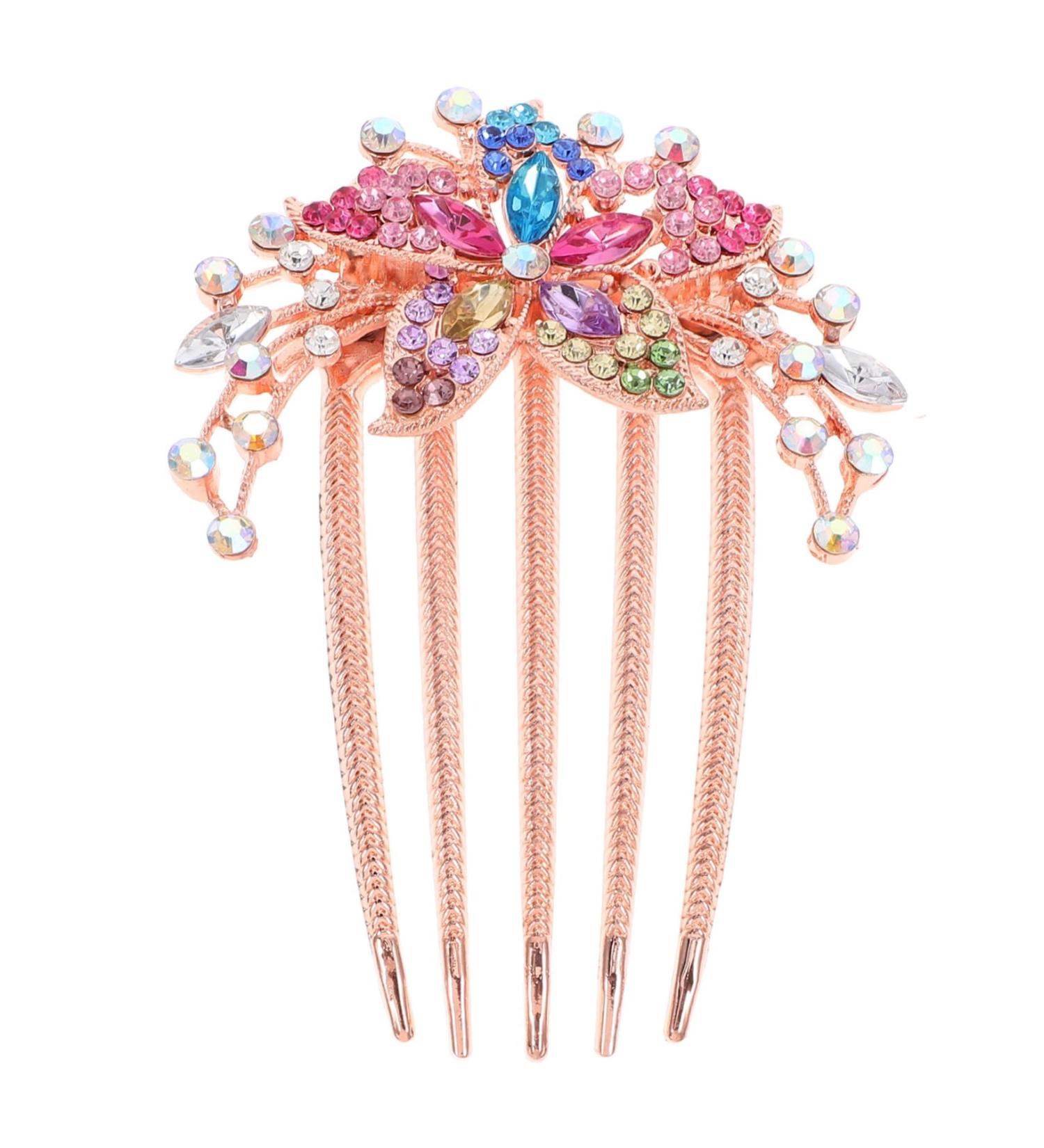 Angoily Rhinestone Hair Accessories Hairpin Rhinestone Hair Comb Decorative Hair Combs Tiara Rhinestone Bobby Pins Wedding Decor Wedding Hair Comb Women Hair Insert Combs Bride Hair Comb - Buy Online on GoSupps.com