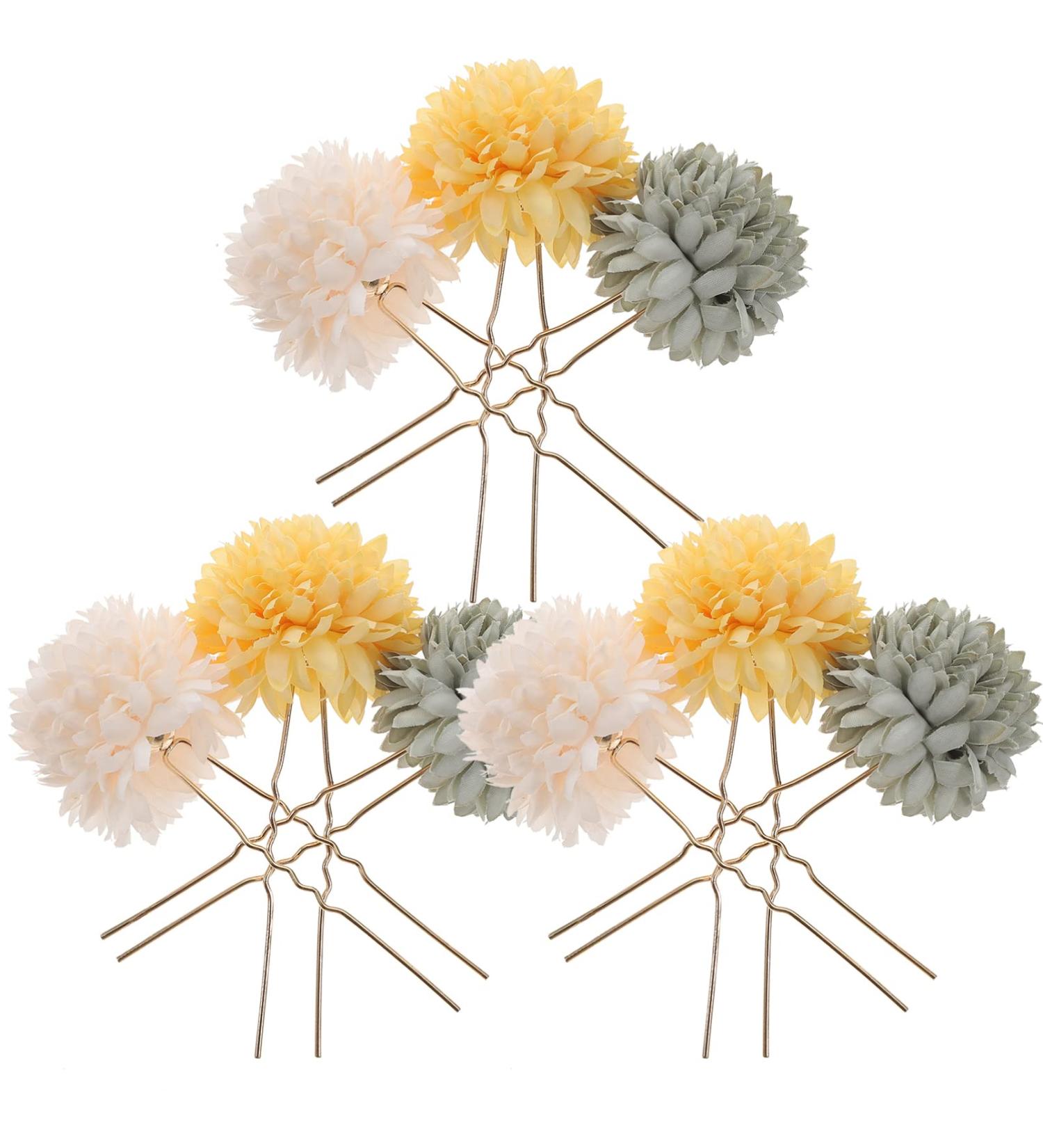 LALAFINA 3 Pairs Hairpin Flower Girls Bridal Hair Face Stencils Bun Bobby Flower Hair Barrettes Kids Tiara Hair Pin Kids Hair Clips Hair Accessories Bride Decorate Metal Prom - Buy Online on GoSupps.com