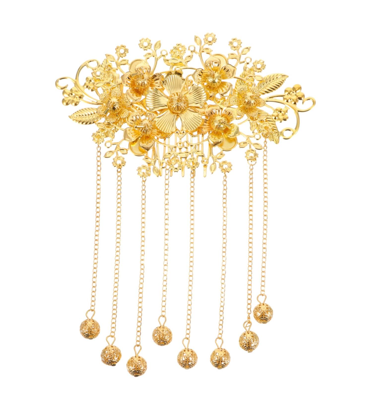 DOITOOL 1pc Vintage Accessories Hairpin Pearl Hair Barrettes Wedding Hair Accessory Gold Trim Pearl Hair Clip Floral Decor Bride Hair Ornaments Metal Flower Crystal Miss Alloy - Buy Online on GoSupps.com