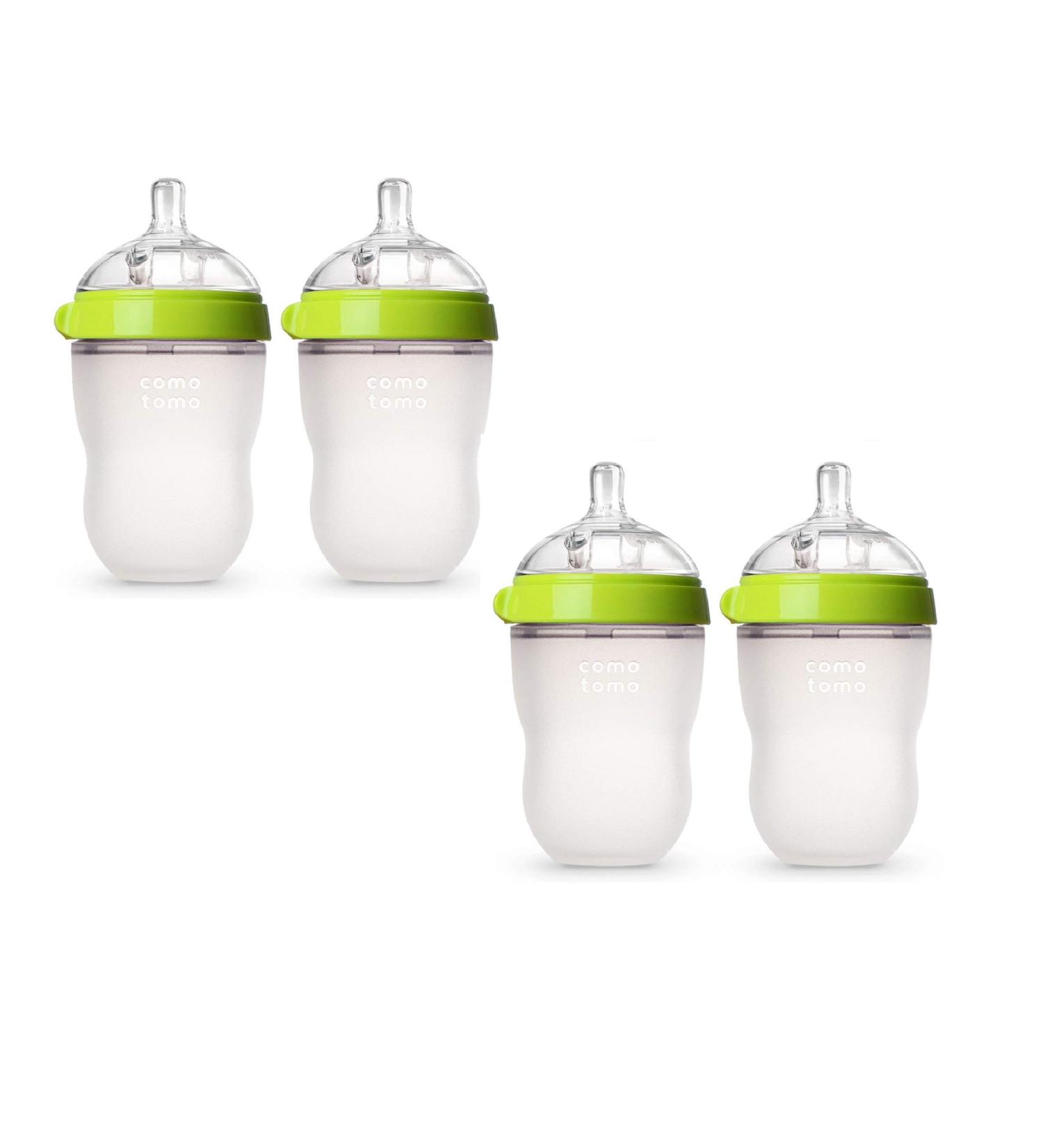Comotomo Baby Bottle 4 Pack - Natural Feel Design for Happy Feeding - Buy Online on GoSupps.com