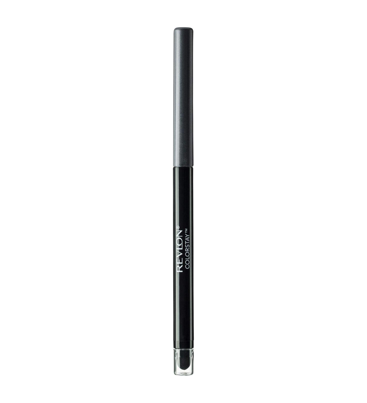 Revlon ColorStay Pencil Eyeliner with Built-in Sharpener Waterproof Smudgeproof Longwearing Eye Makeup with Ultra-Fine Tip Charcoal (204) N4 - Charcoal 4.54 g (Pack of 1)