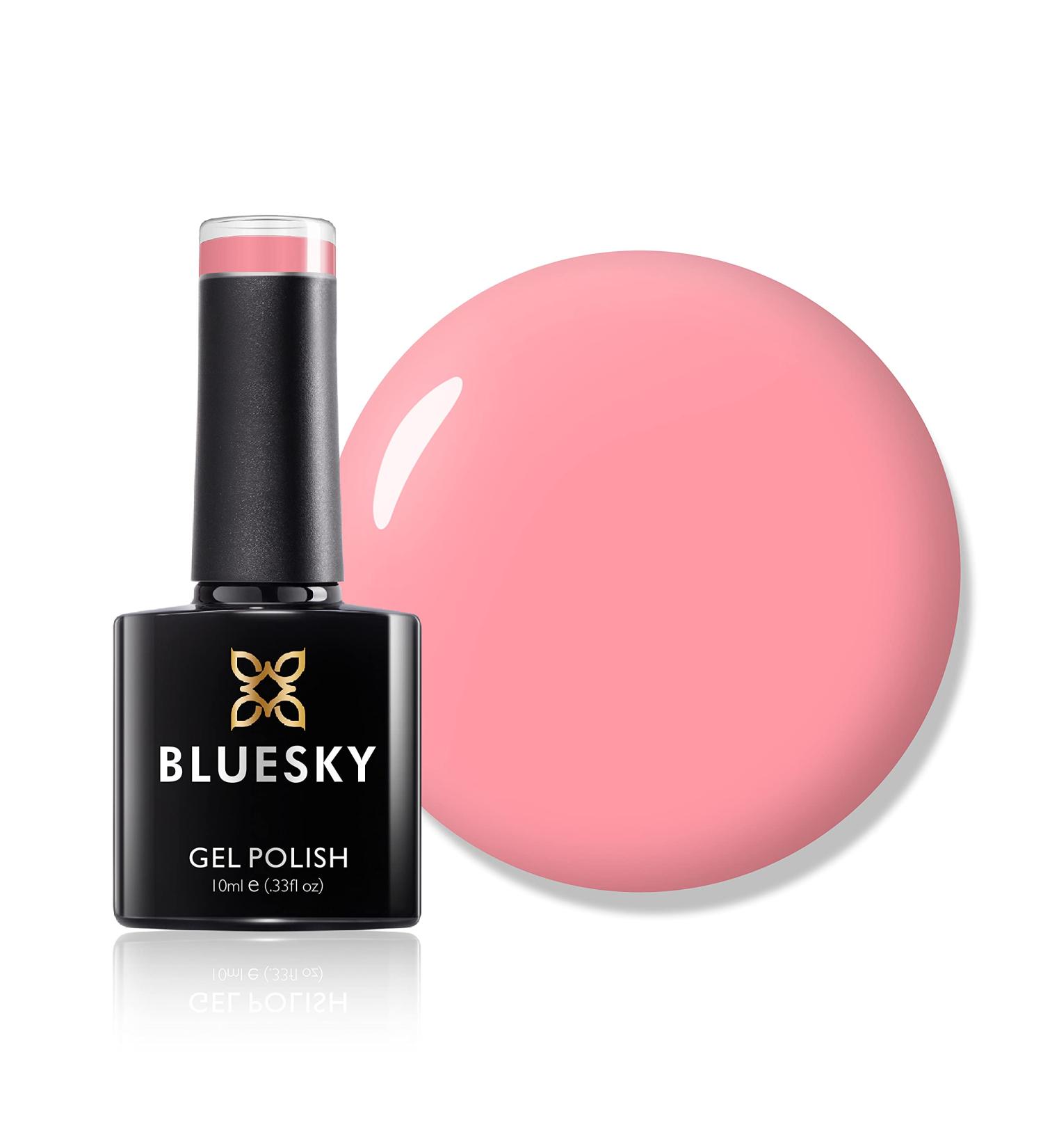 Bluesky Gel Nail Polish Pink Glow A097 Coral Light Pink Long Lasting Chip Resistant 10 ml (Requires Curing Under UV LED Lamp) Pink Glow 10 ml (Pack of 1) - Buy Online on GoSupps.com