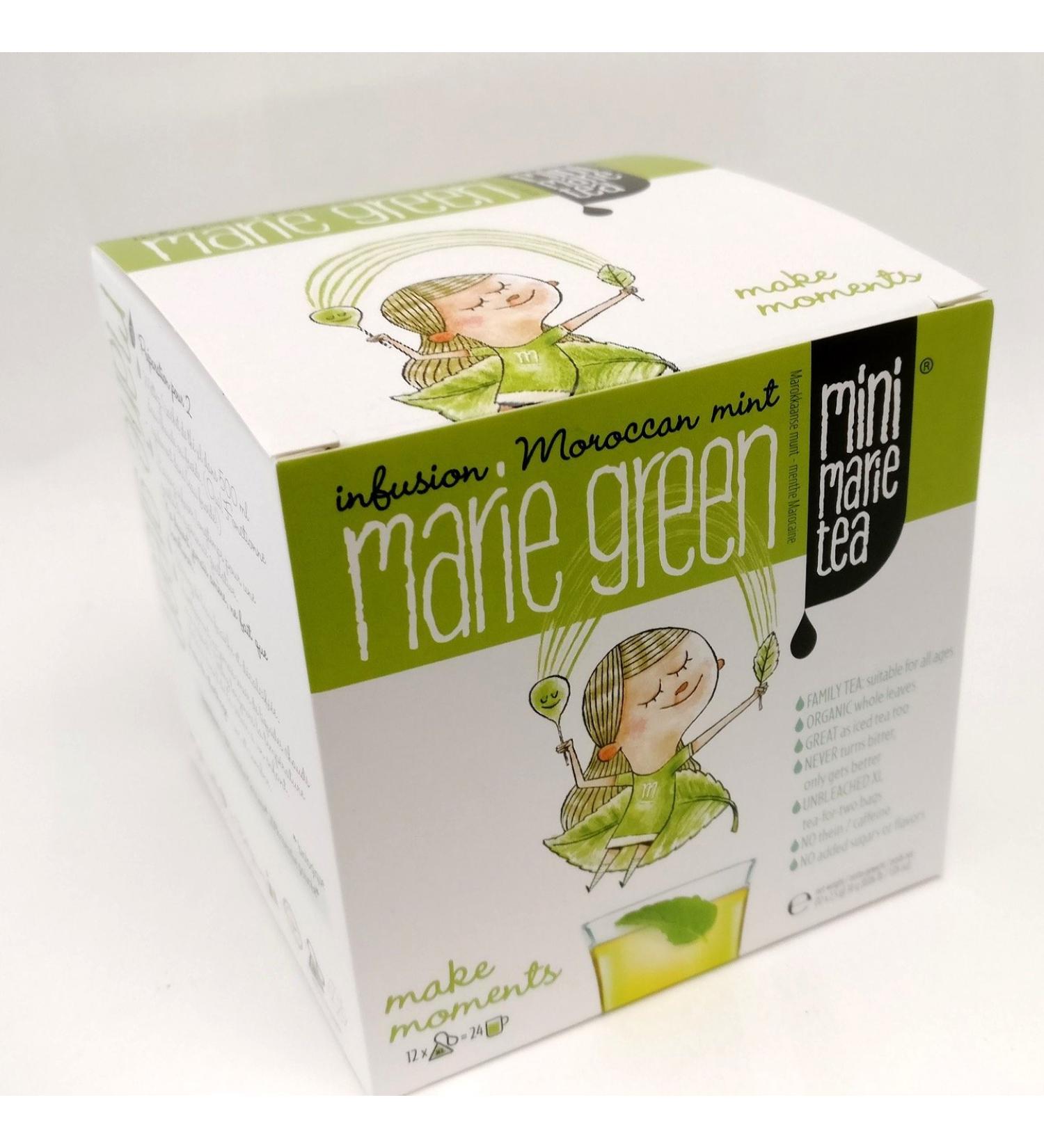 MiniMarieTea GREEN Tea Bags 100% organic tea great for families and kids - Buy Online on GoSupps.com