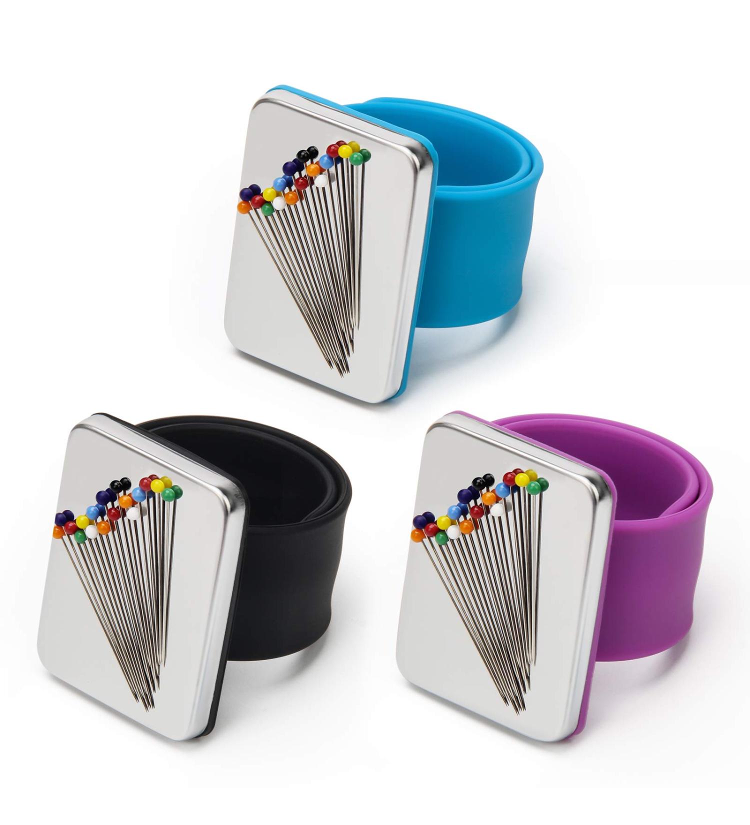 Coitak Magnetic Pin Holder Wrist Band - Set of 3 | Sewing Pincushion with Wristband - Buy Online on GoSupps.com