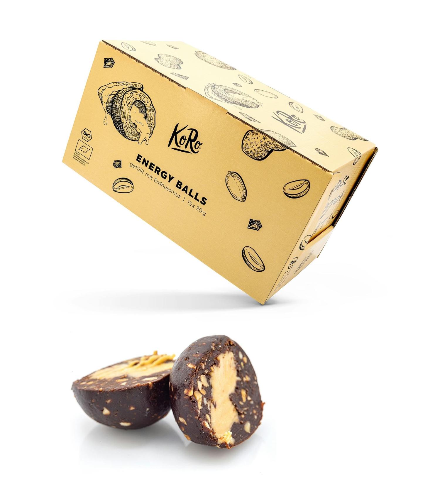 KoRo Energy Ball - Peanut Cocoa Power Snack | 14 Pack - Ideal for On-the-Go Energy - Buy Online on GoSupps.com
