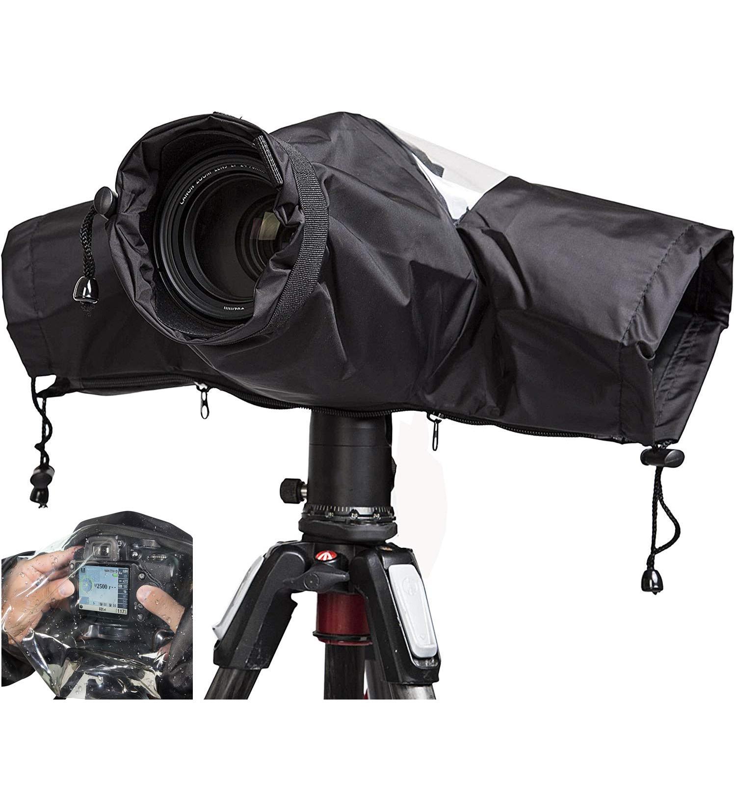 WANBY Waterproof Camera Rain Cover - Professional Soft Black DSLR SLR Camera Protector - Buy Online on GoSupps.com