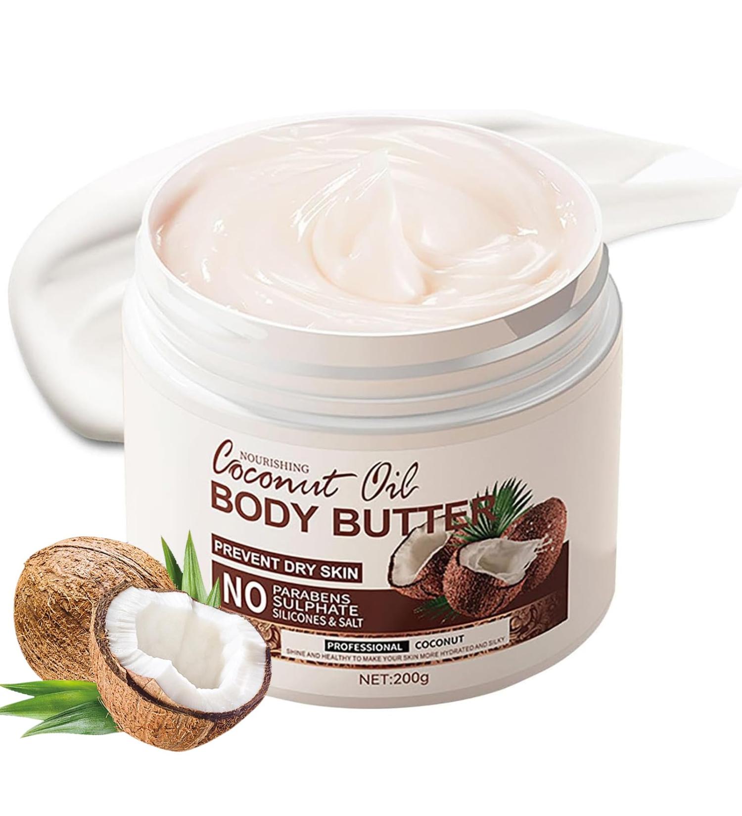 MEITREND Coconut Body Butter 200 g natural coconut oil body cream for dry skin coconut oil skin care body moisturizer coconut body moisturizer coconut lotion - Buy Online on GoSupps.com