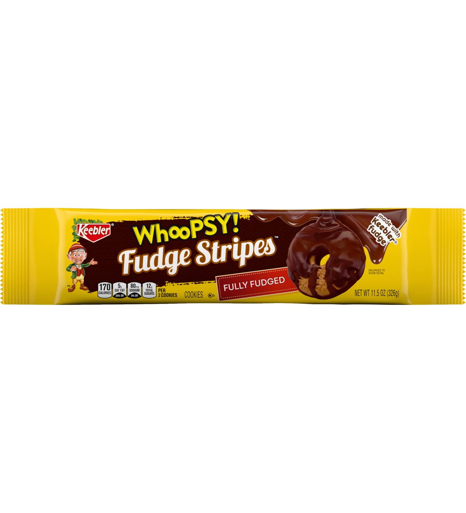 Keebler Whoopsy Fudge Stripes Cookies - Fully Fudged 11.5oz - Buy Online on GoSupps.com