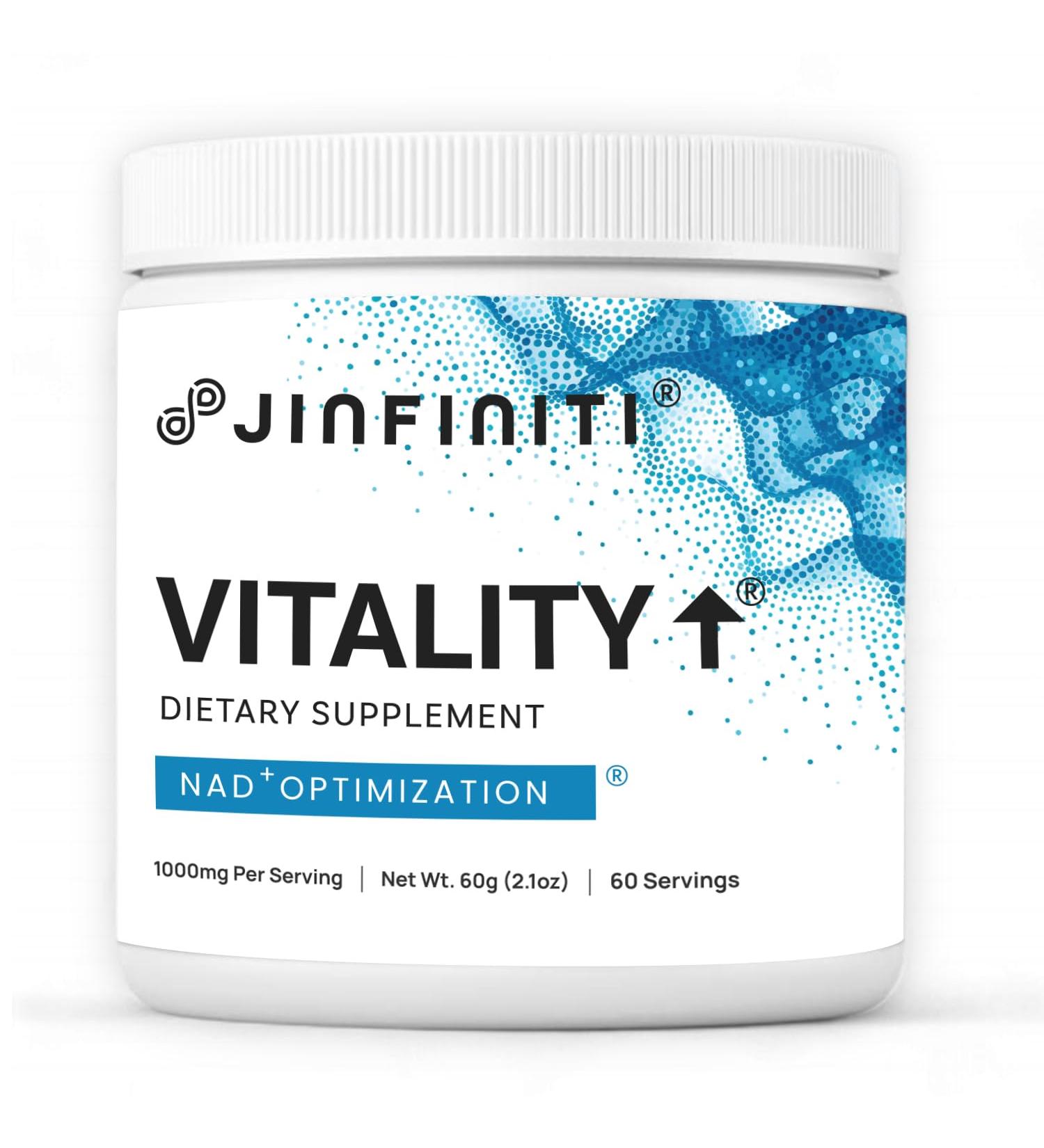 Jinfiniti Vitality NAD+ Optimization- A Patented Clinically Validated NAD+ Optimization Formula - Buy Online on GoSupps.com