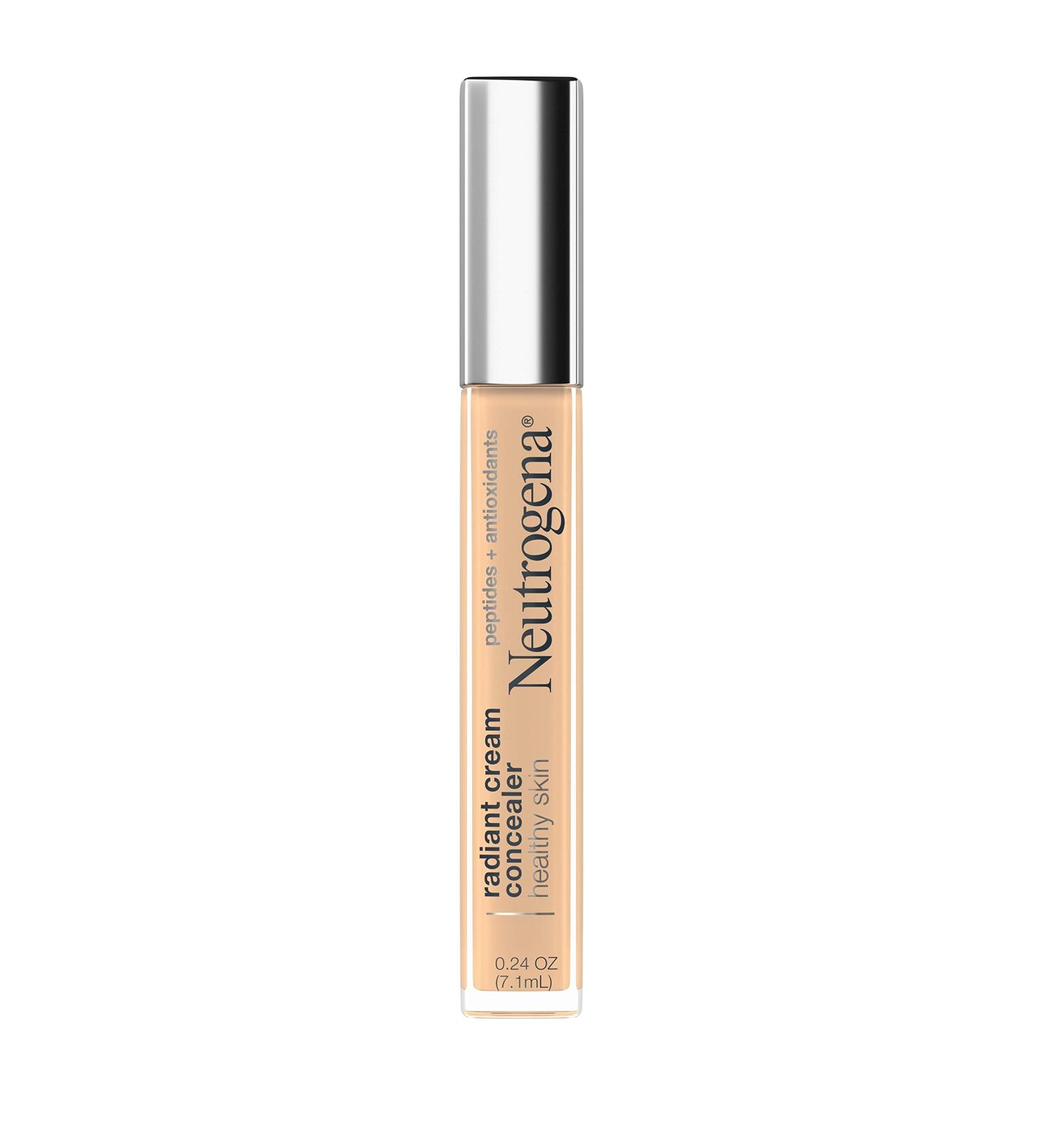 Neutrogena Healthy Skin Radiant Brightening Cream Concealer | Lightweight Perfecting Concealer | Bisque Light/Medium 02 | Non-Comedogenic Formula | 0.24 oz - Buy Online on GoSupps.com