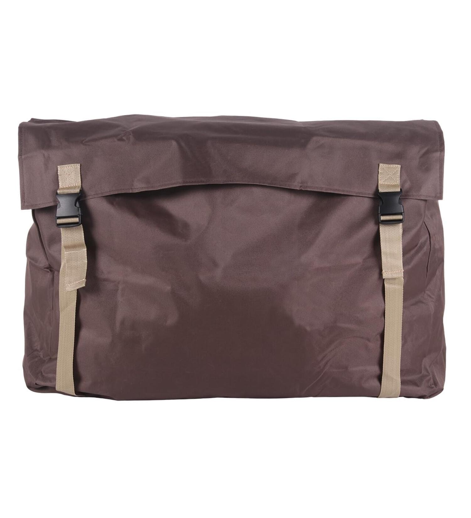 QHP Stable Packsack Utensil Container for Blankets and Care Items (brown/beige)