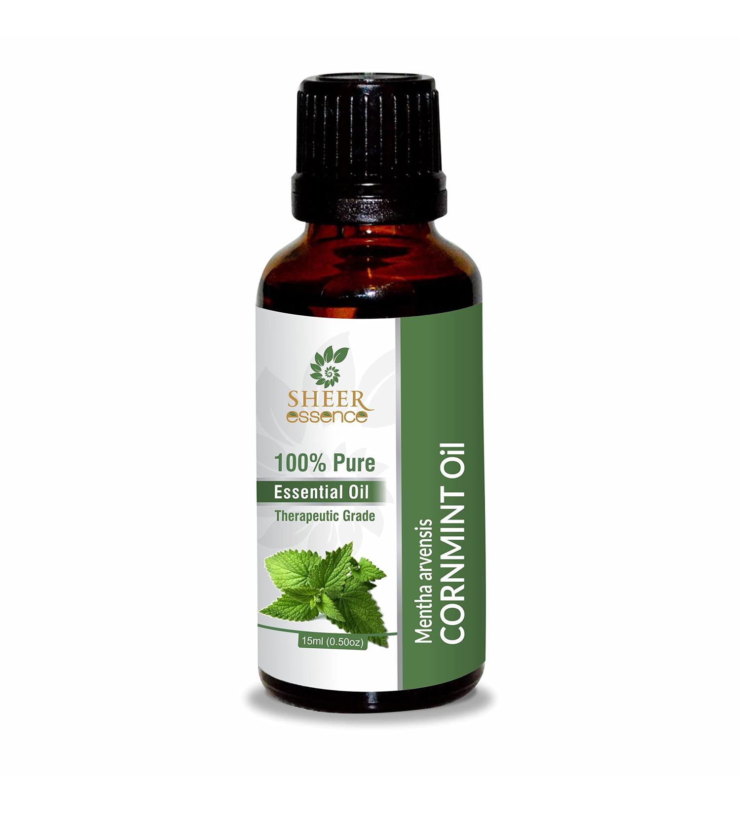 Cornmint Oil (Mentha Arvensis) - 100% Pure Natural Essential Oil - Therapeutic Grade - 0.33 FL.OZ (1 Pack) - International Shipping Available - Buy Online on GoSupps.com