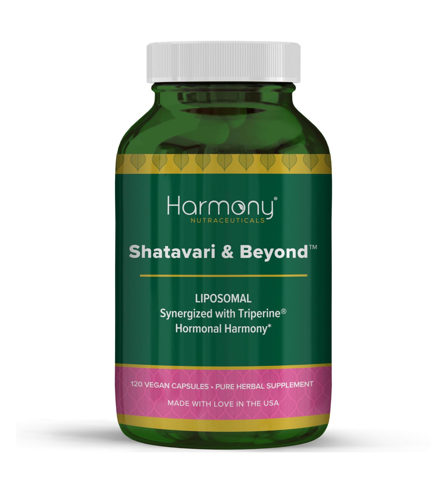 Shatavari & Beyond Liposomal Extract with Triperine | Ayurvedic Adaptogenic Herb for Hormonal Harmony & Reproductive Wellness | Vegan Non GMO Clinical Grade 120 Capsules Made in The USA* - Buy Online on GoSupps.com