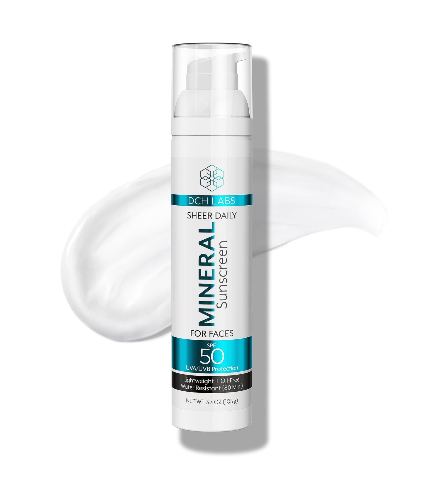 Buy UV Sheer Daily Facial Mineral Sunscreen SPF 50 - Water Resistant Chemical-Free Broad Spectrum Protection | 3.7 oz - International Shipping Available - Buy Online on GoSupps.com