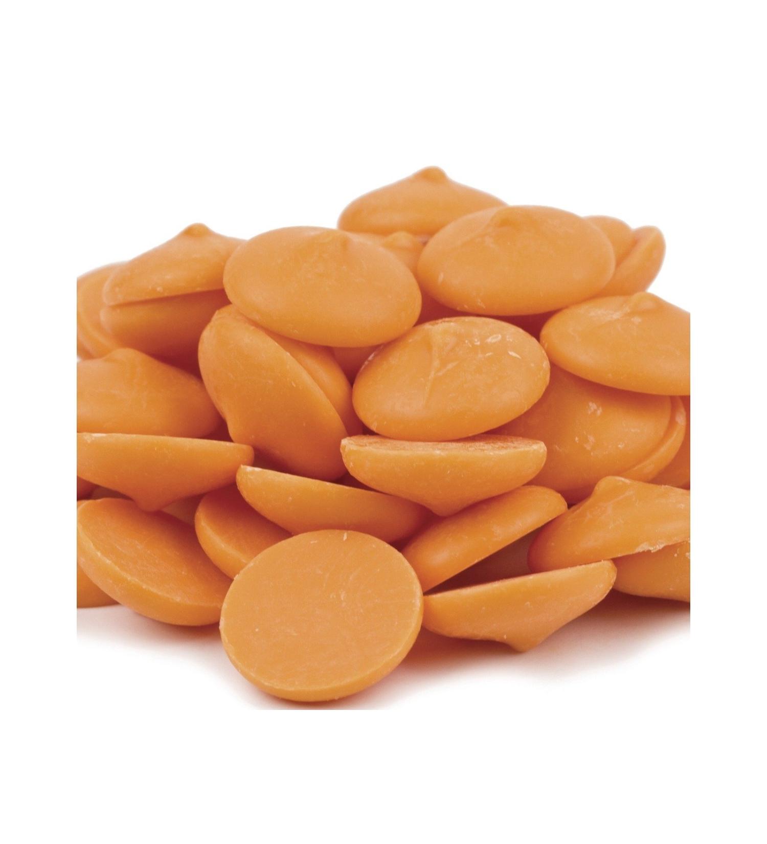 Merckens Coating Wafers Melting Wafers Orange color 2 pounds