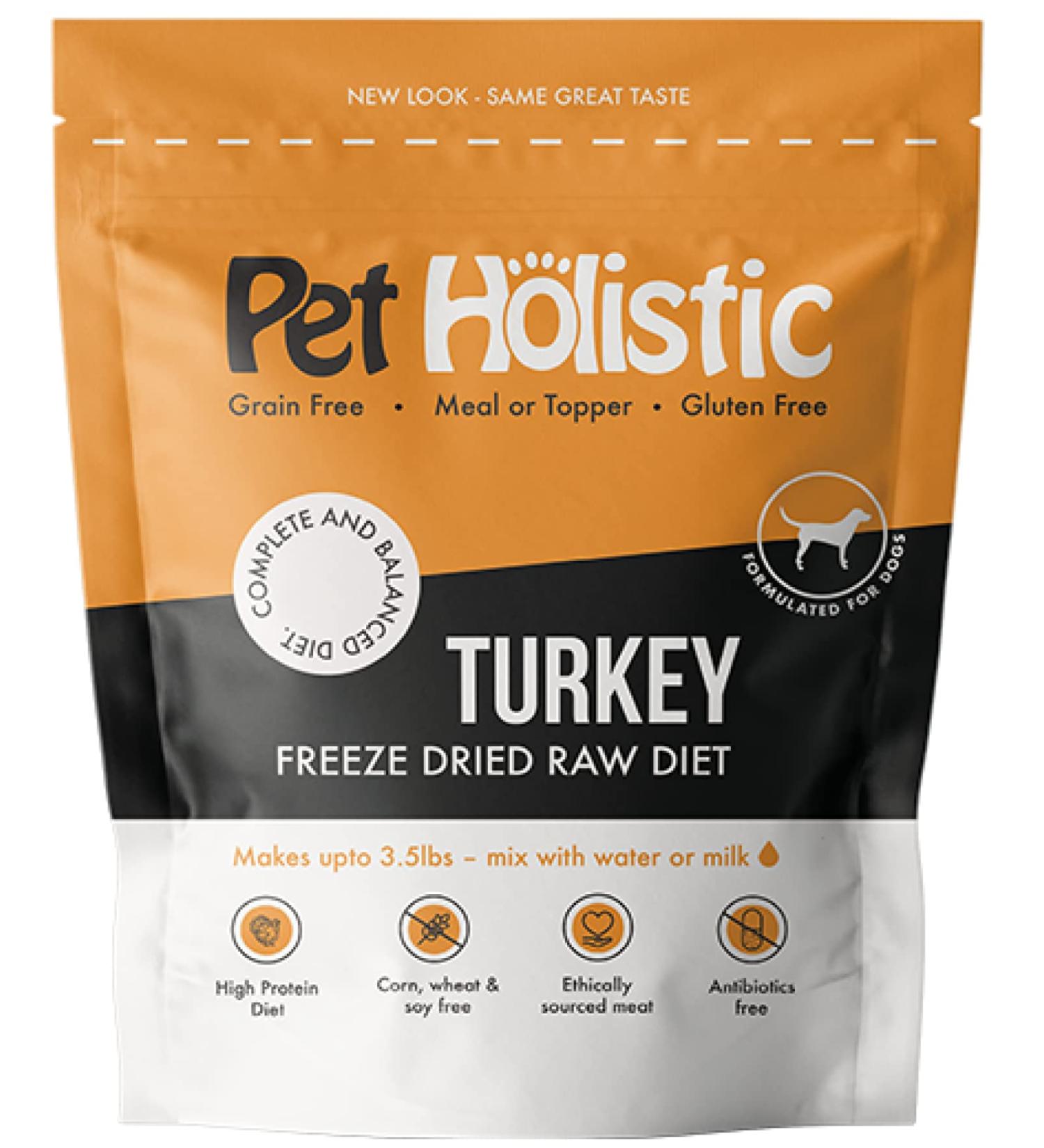 Pet Holistic Raw Diet Freeze Dried Turkey 14 oz