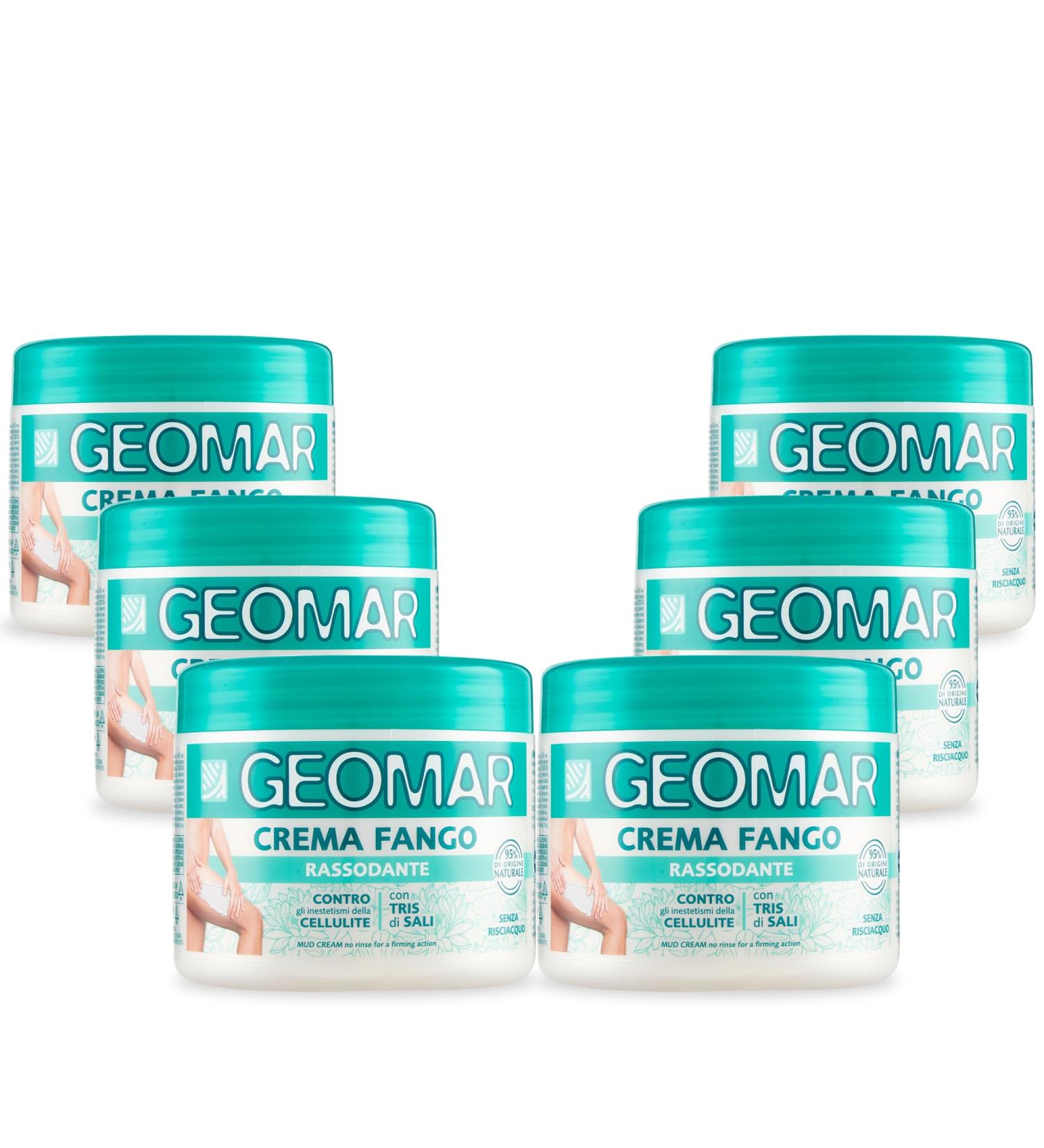  Geomar GEOMAR | Firming Mud Cream against Cellulite 95% Natural Origin with Three Salts (Sea Salt Epsom Salt and Dead Sea Salt) No Rinse Made in Italy 6 x 450ml - Buy Online on GoSupps.com
