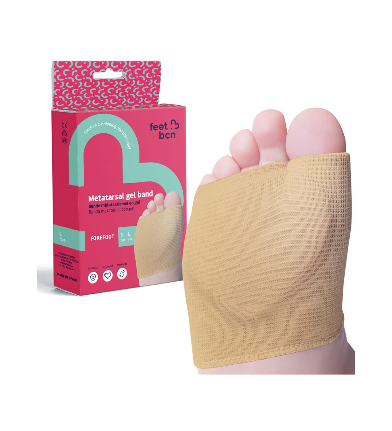 Feet BCN Metatarsal Pads with Gel for Plantar Fasciitis Relief - Size L (EU 41-44) - 1 Pair - Buy Online on GoSupps.com