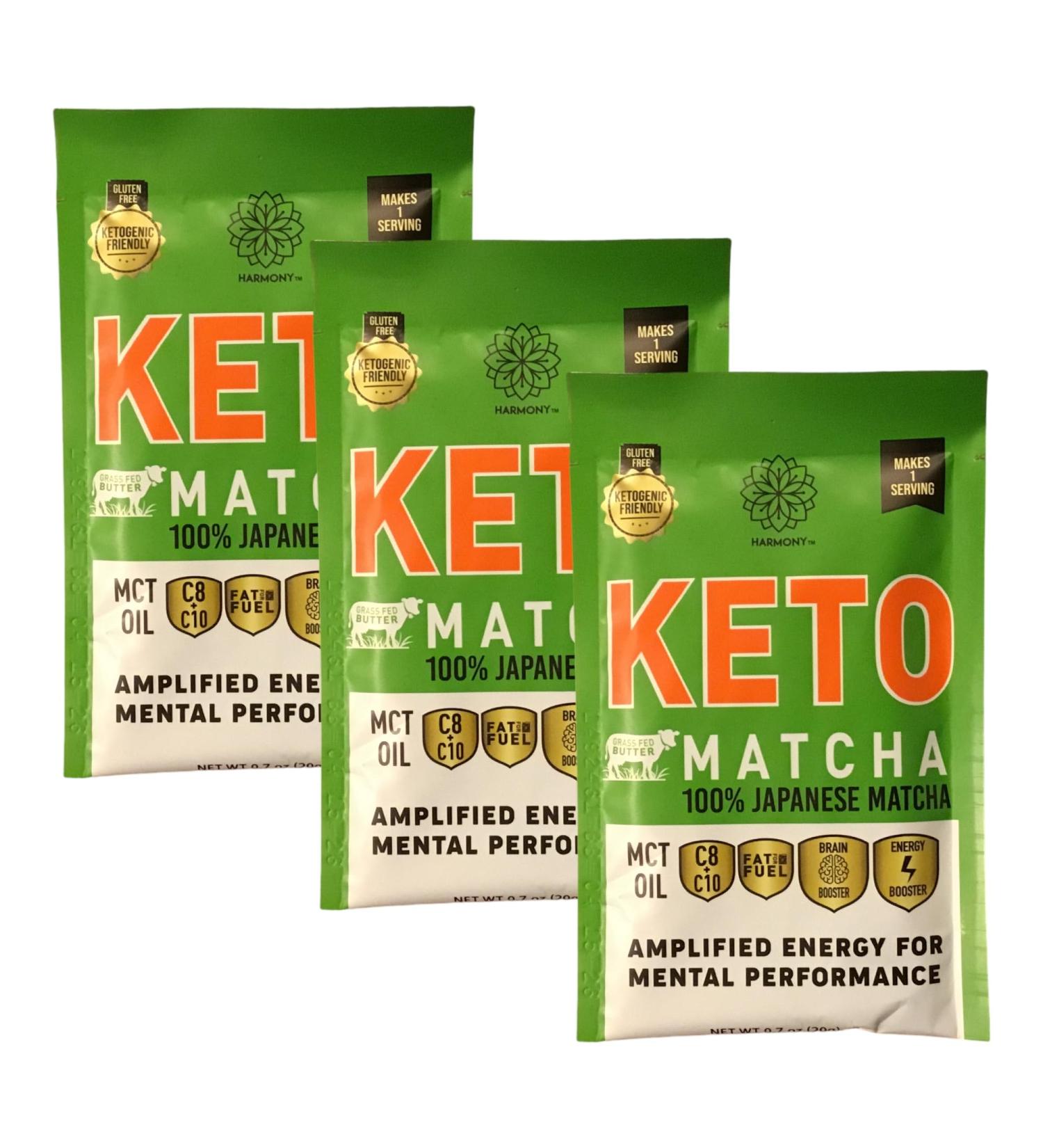 Keto Matcha 100% Japanese Matcha 20g packet each Gluten Free Ketogenic Friendly Grass Fed Butter MCT Oil Bundle of 3 Plus Bonus Select Hockey Cards to collect or trade from Great Canadian Mercantile - Buy Online on GoSupps.com