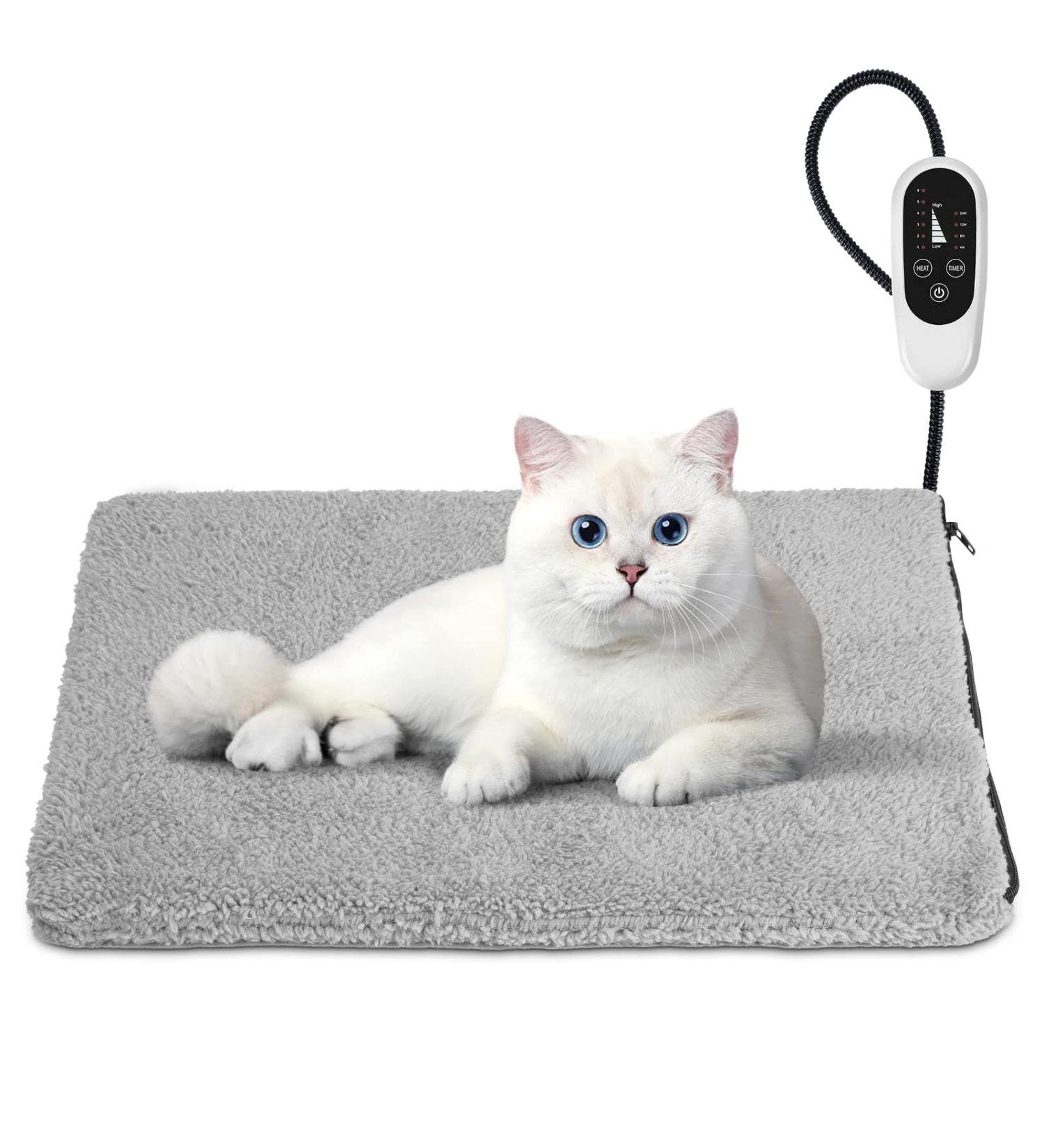 SHU UFANRO Waterproof Pet Heating Pad | Electric Heated Pad for Dogs & Cats | Washable Cover | Indoor Kitten & Puppy Heating Mat | Best for Whelping Box & Pregnant Dogs | M(18 x 16) - Buy Online on GoSupps.com