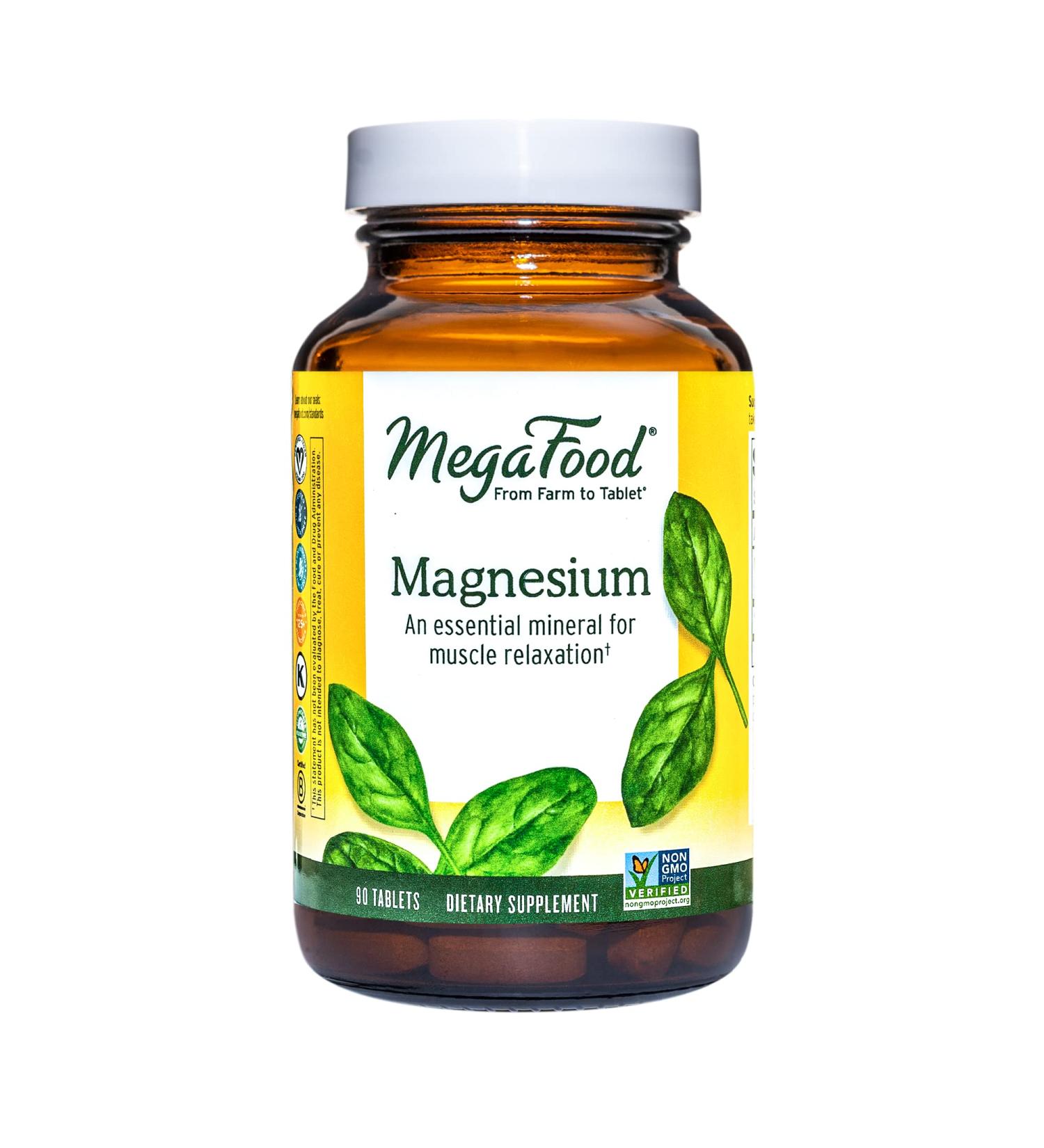Buy MegaFood Magnesium 90 Tablets - Premium Magnesium Supplement for Relaxation & Health - Buy Online on GoSupps.com