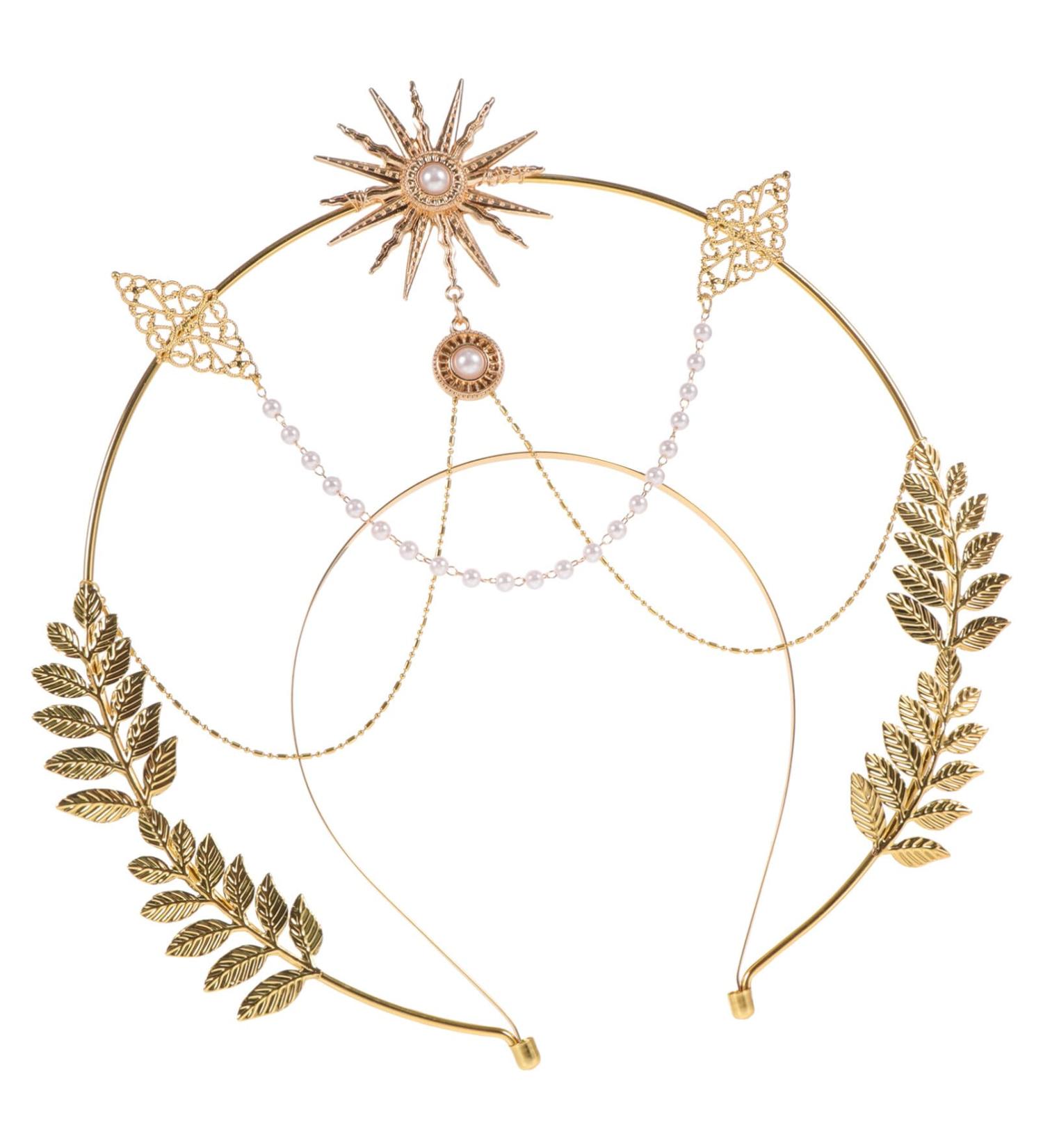 FRCOLOR Hal-o Crown Marys Goddess Headband Angel Hal-o Headband Hal-o Crown Headpiece Greek Goddess Hairbands Tiara Halloween Costume Headdress - Buy Online on GoSupps.com