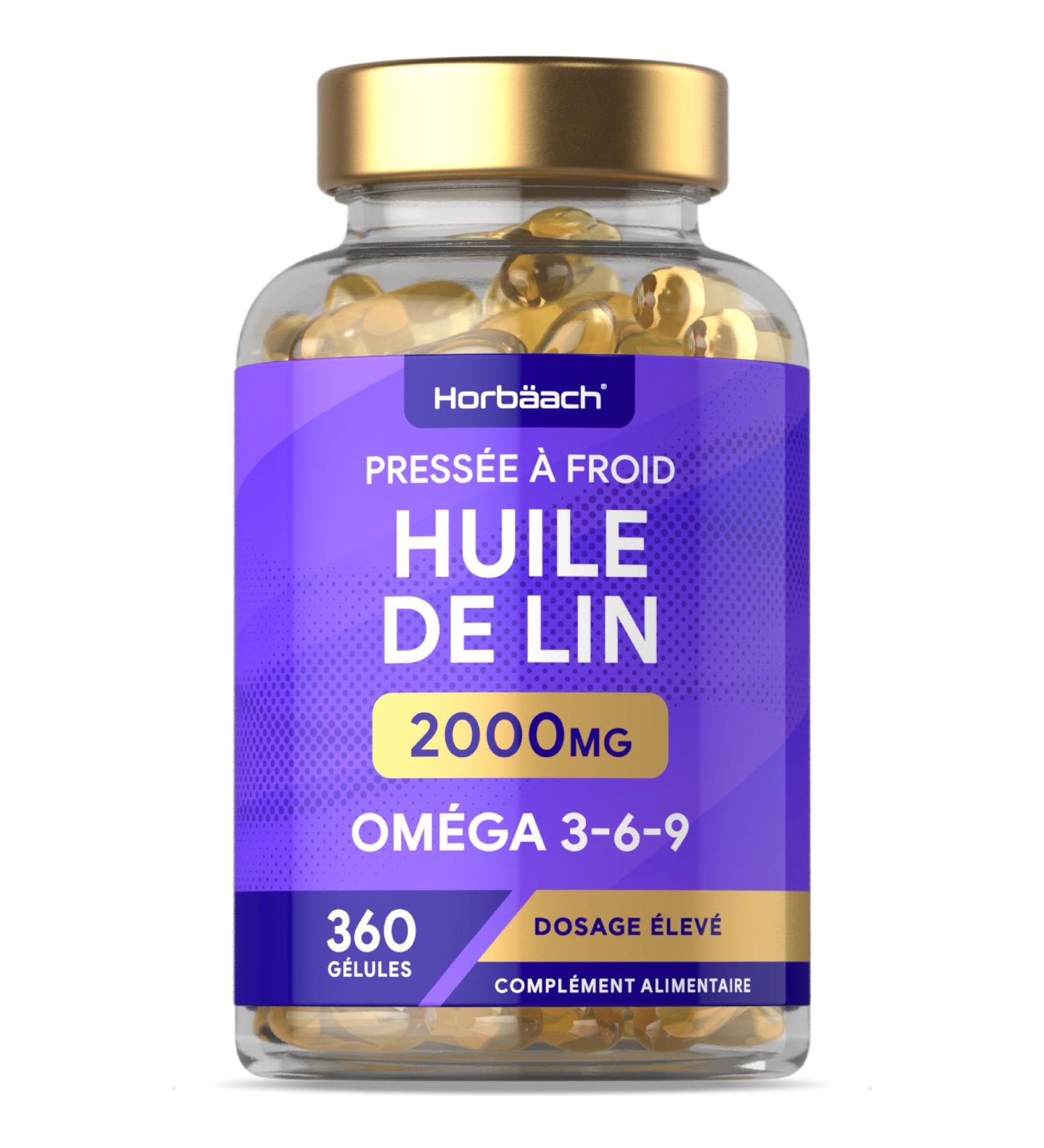 Linseed Oil Food 2000mg | Linseed Oil | 360 Capsules | Omega 3 6 9 with High Strength Alpha Linolenic Acid (ALA) | Cold Press - Buy Online on GoSupps.com