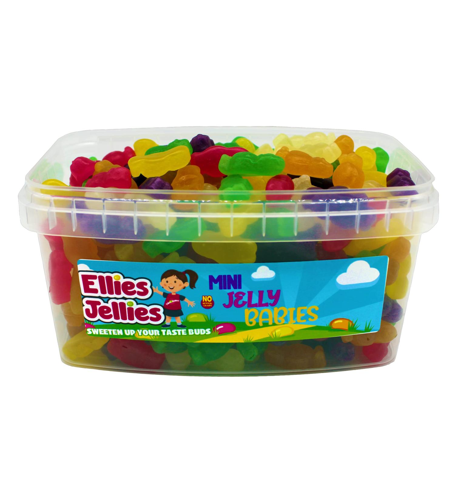 Ellies Jellies Mini Jelly Babies 732g Rectangle Tub