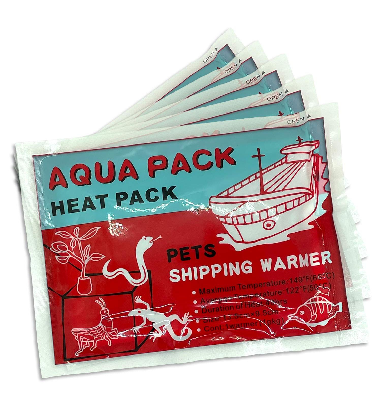 Aqua Pack 5 pieces Heat Pack heat pad animal plant shipping heat pads 40 hours heat duration