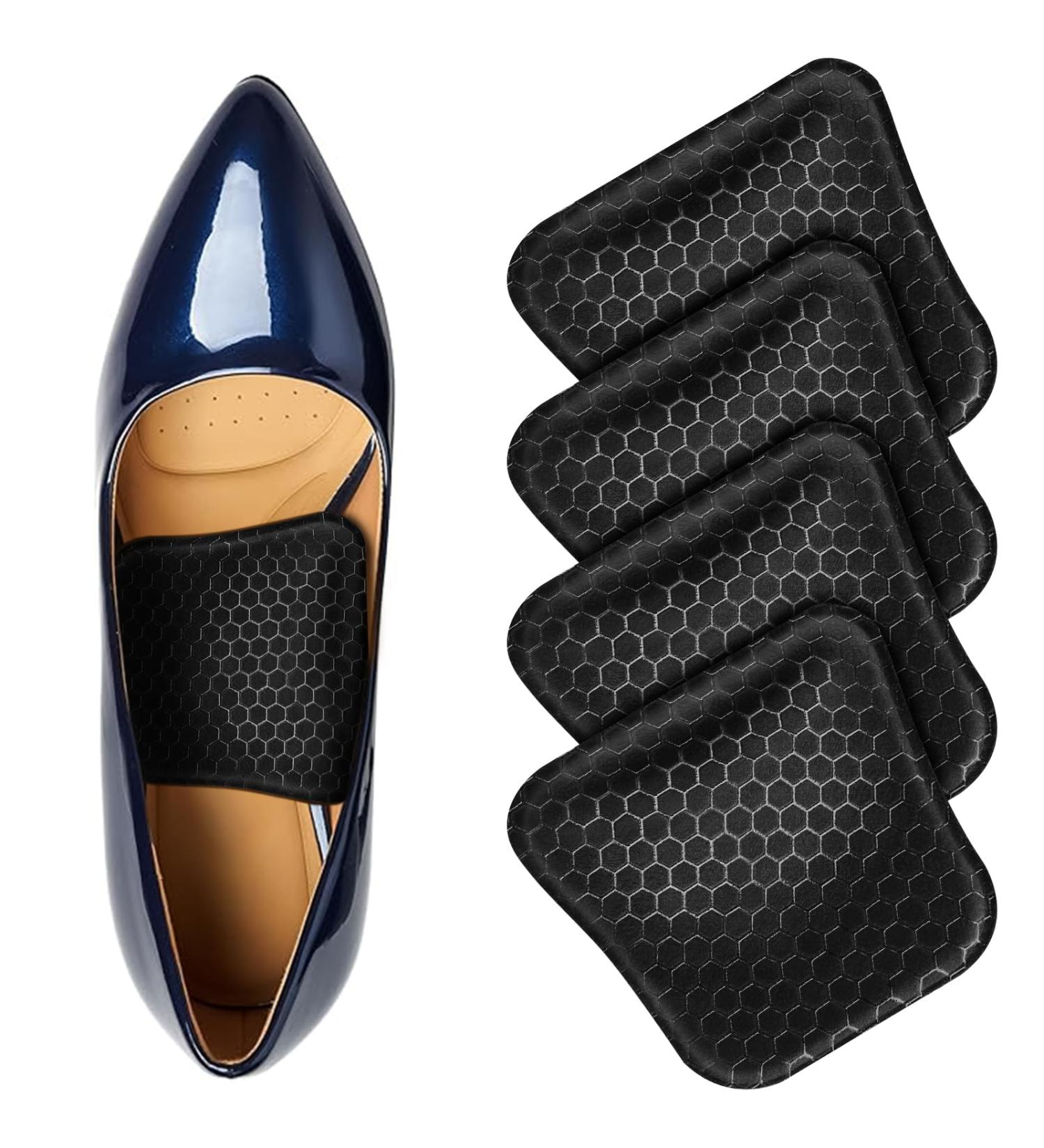 Arch Support Inserts for Women | Gel Inserts for Flat Feet & Plantar Fasciitis Relief | Non-Slip Support Pads (Low Height - Black - Buy Online on GoSupps.com