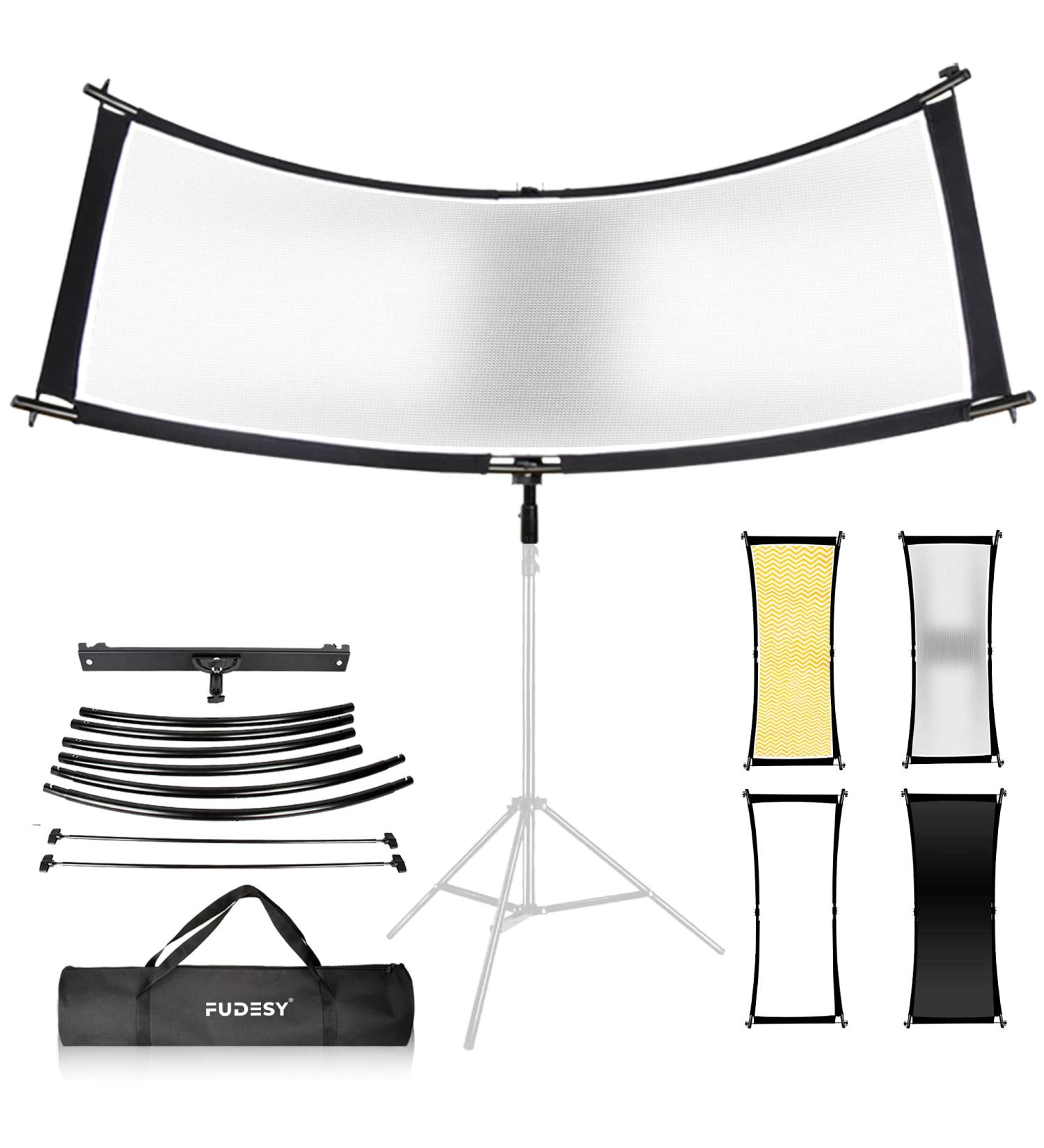 FUDESY Clamshell Light Reflector/Diffuser 67x24 - Photography Lighting Kit with Carry Bag - Buy Online on GoSupps.com