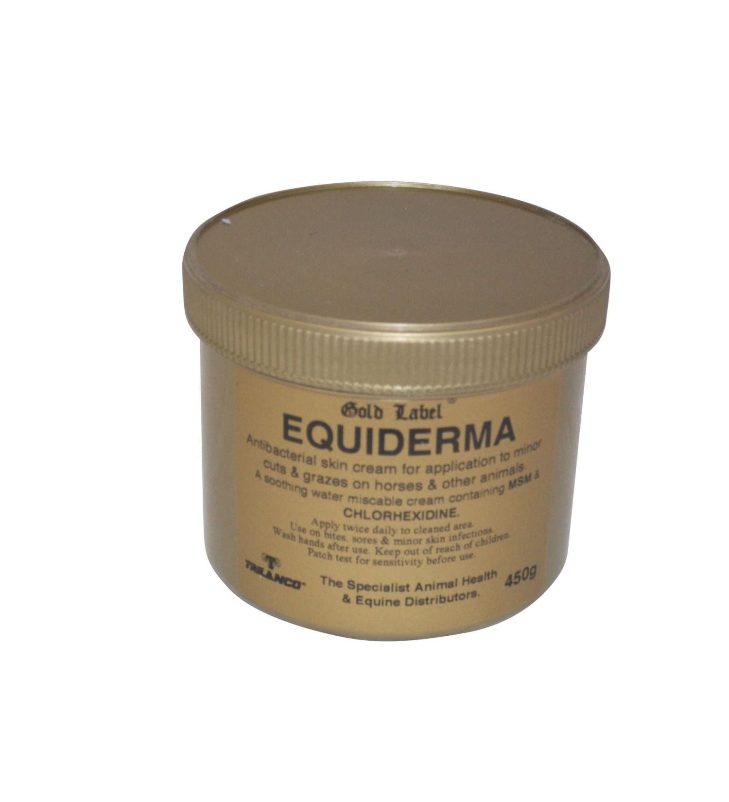 Equiderma Antibacterial Skin Cream For Horses Gold Label For Minor Cuts &