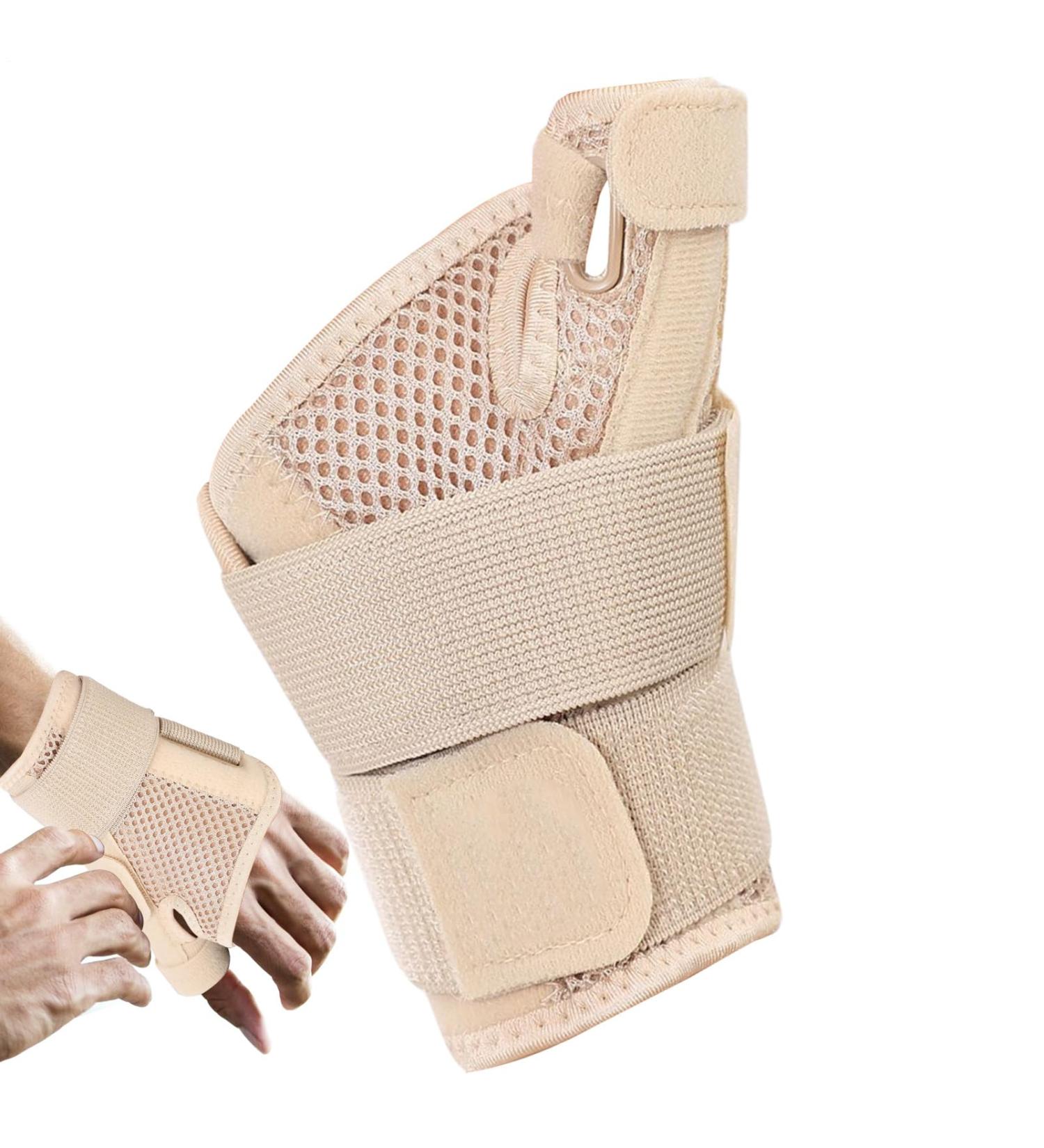 Wrist and thumb brace wrist braces for lifting Carpal guard for climbing Nonslip Wrist Brace with Thumb Support for Weight Training Golf Tennis Office Work Rock Climbing Games Cream Colored - Buy Online on GoSupps.com