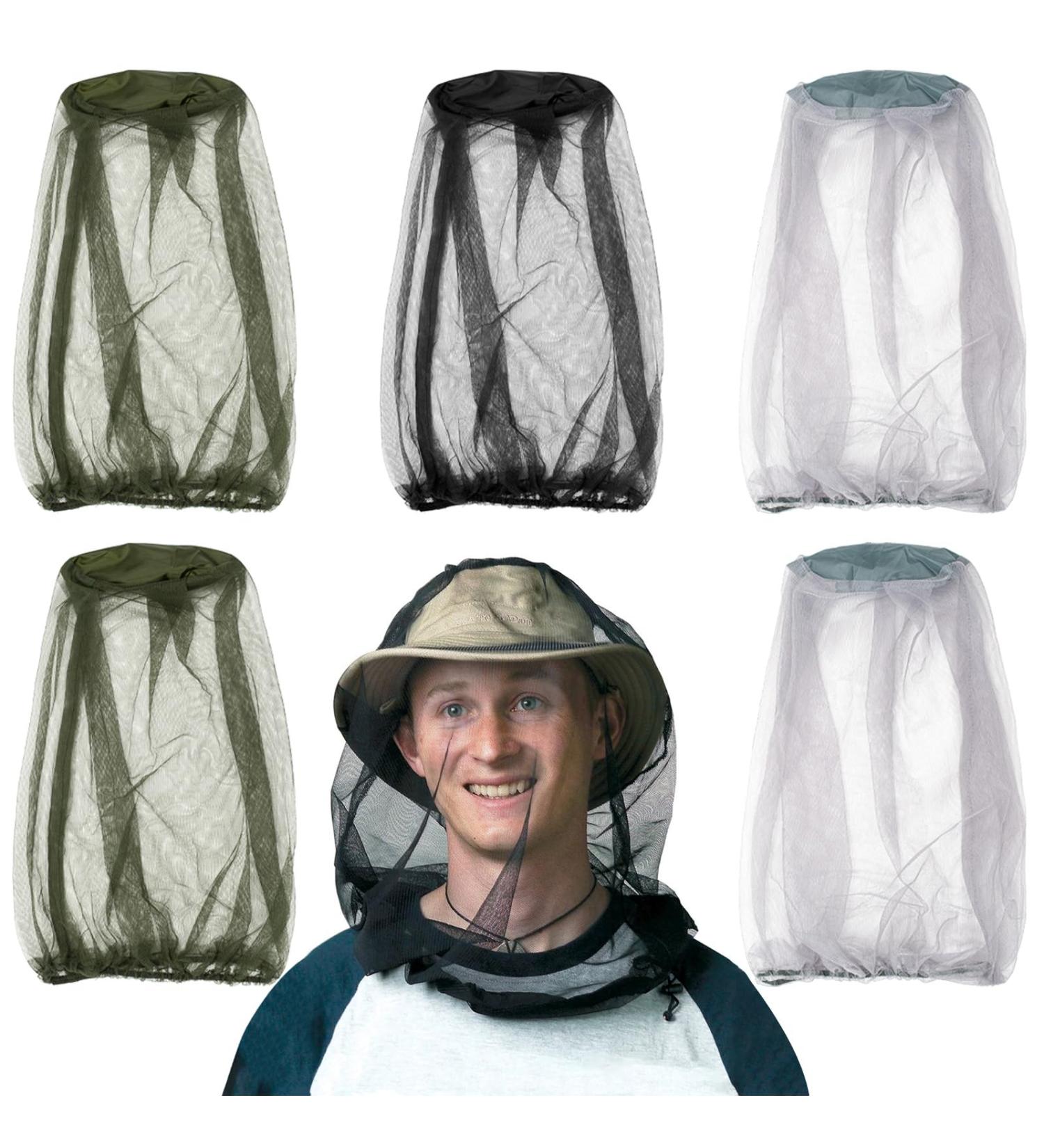 6PCS Mosquito Head Net Extra Fine Bug Head Net Lightweight Durable Face Netting Head Net Mesh for Hiking Fishing Hunting Camping Backpacking - Buy Online on GoSupps.com