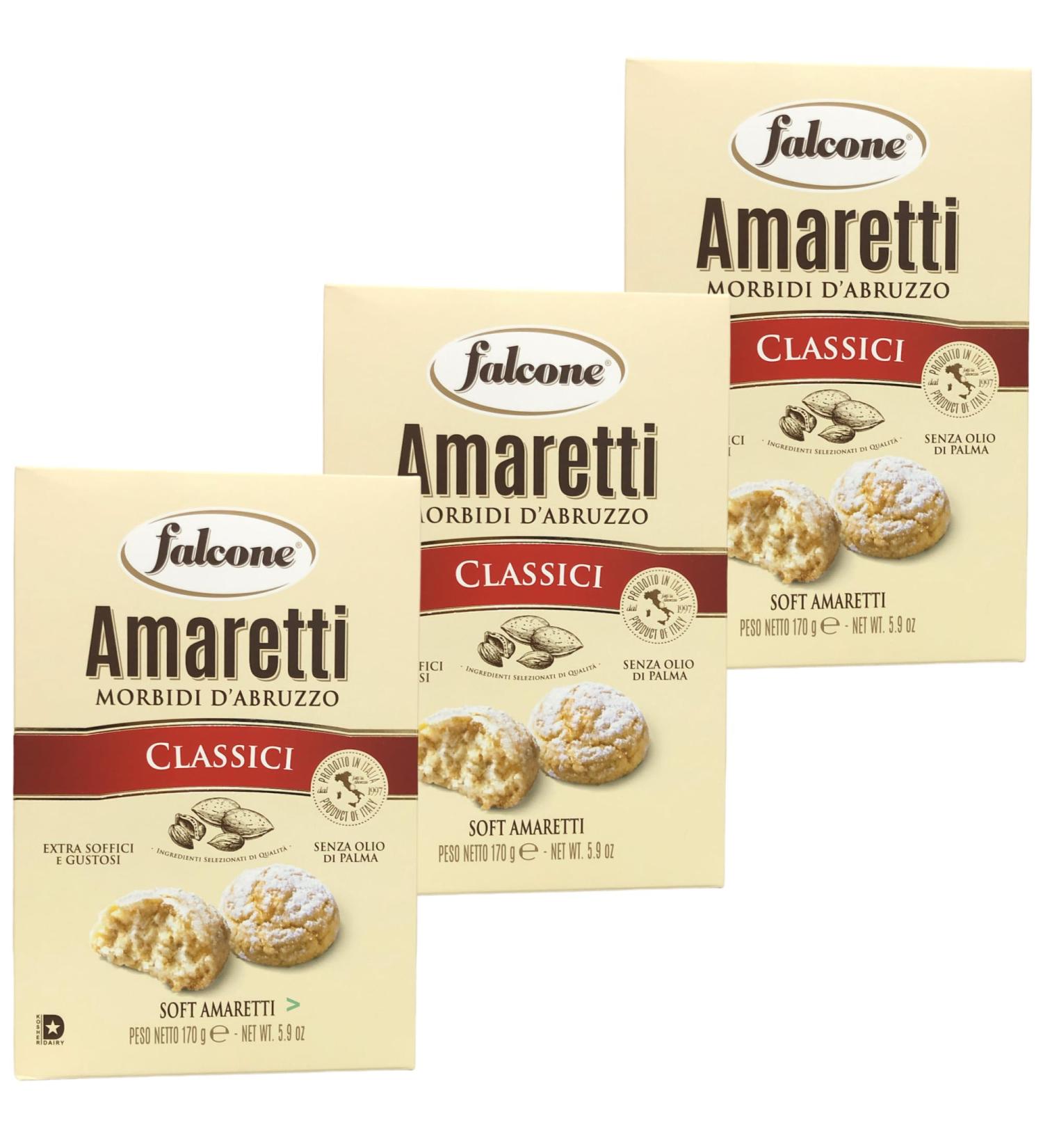  Falcone Falcone Soft Amaretti of the Abruzzo Amaretti - 3 x 170 g - Buy Online on GoSupps.com