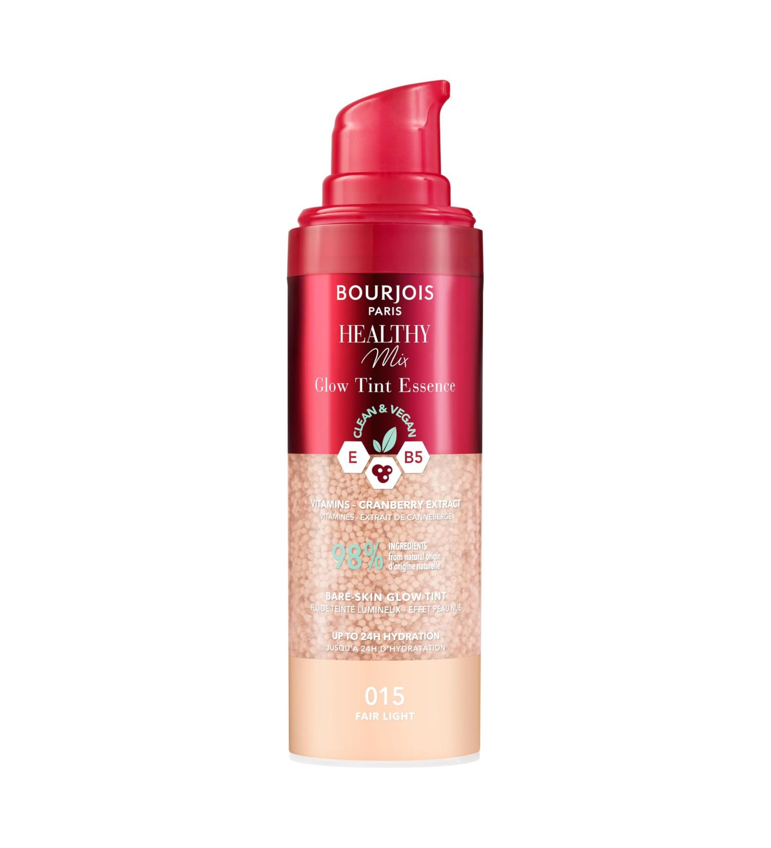  Bourjois Bourjois Healthy Mix 015 Fair Light Glow Tint Essence Bare Skin Filter Effect Luminous Finish Colorful Moisturizer Refreshing Texture Vegan & Clean Formula 30 ml - Buy Online on GoSupps.com