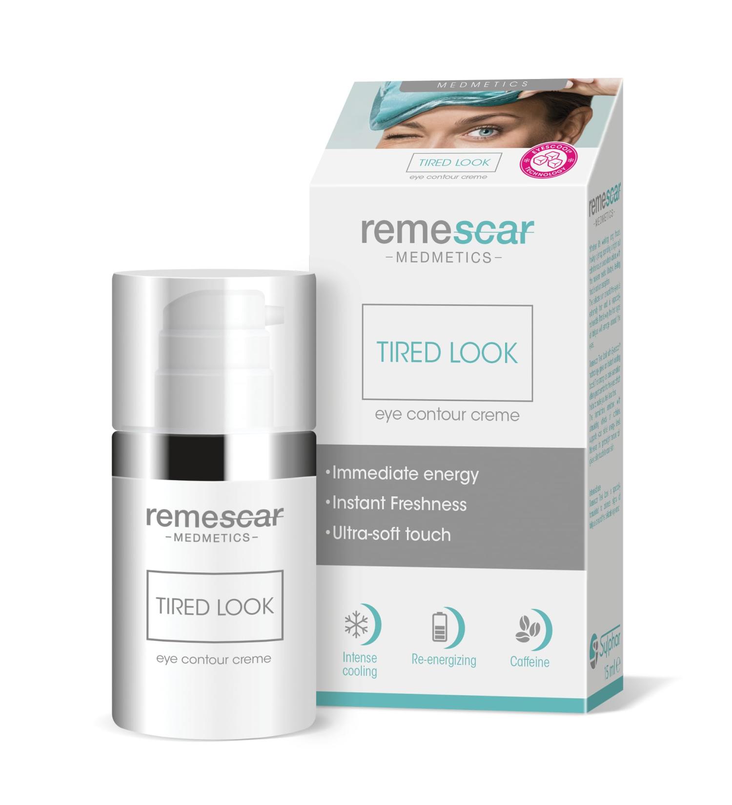 Remescar Tired Eye Cream - Reduce Swollen Eyes Fine Lines & Wrinkles | Anti-Aging Cooling Moisture for Men & Women - Buy Online on GoSupps.com