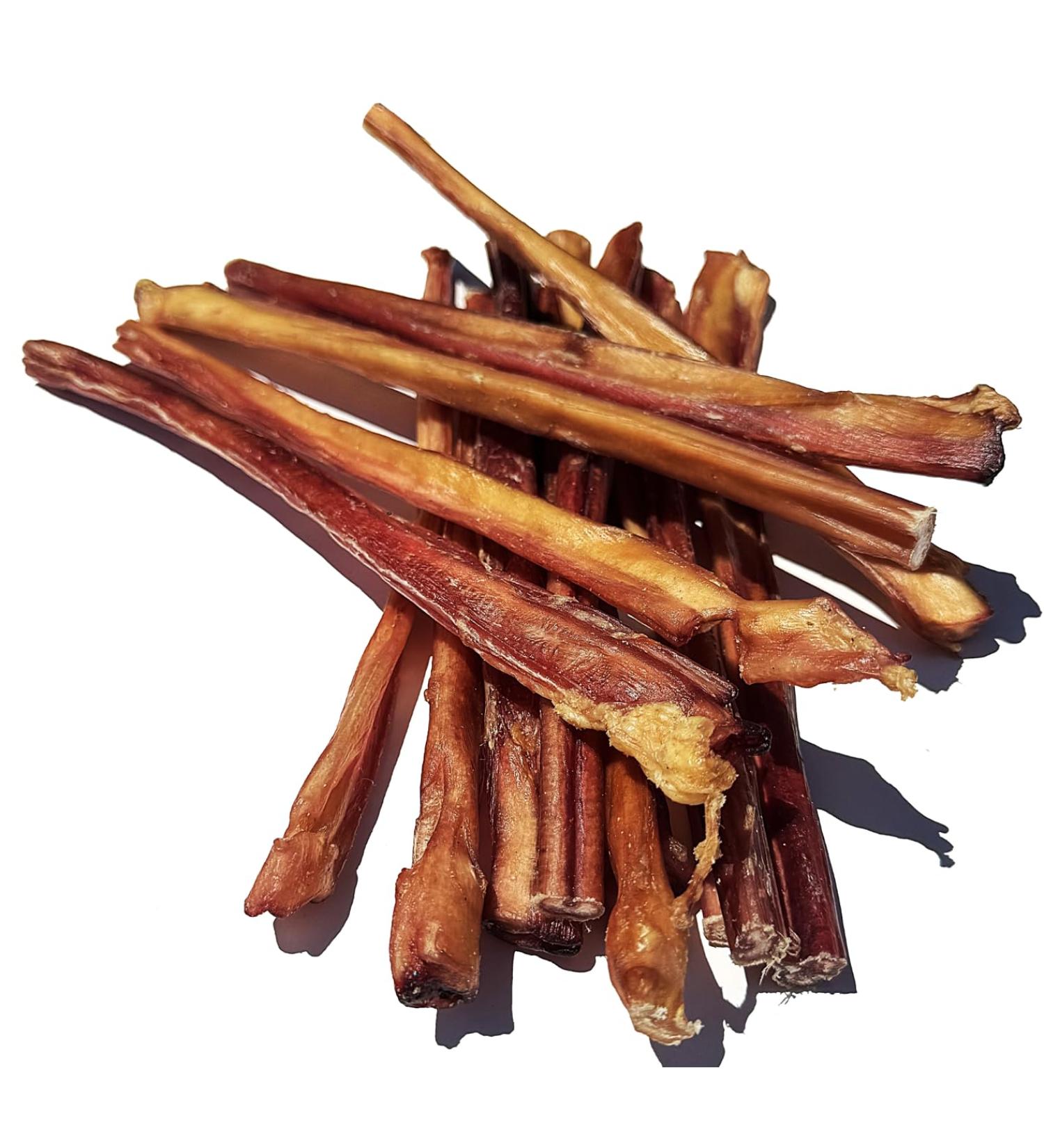 Bully Sticks for Dogs - Bully Sticks Dog Chew Treat - *Thin for Small Dogs and Puppies* - *(12 INCH 10 Pack Approx. 300 Grams)* - Low to No Odor Bull Pizzle - Premium All Natural Bully Sticks (10 PACK APPROX.) 30 g (Pack of 10) - Buy Online on GoSupps.com