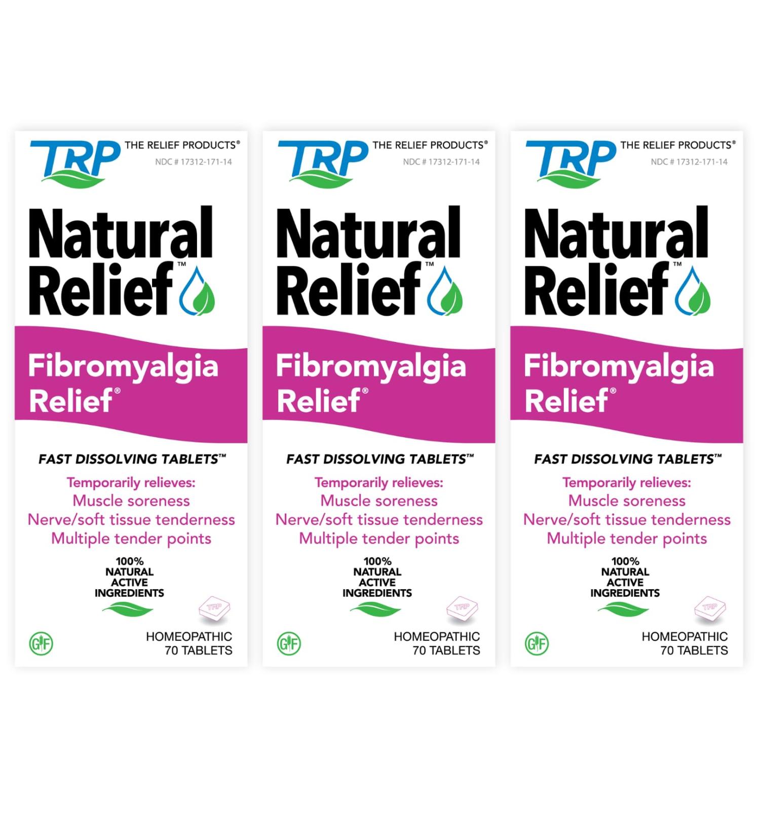 Fibromyalgia Relief for Temporary Relief of Muscle Soreness Discomfort Tenderness Difficulty Moving Joint Pain (3 Pack) - Buy Online on GoSupps.com