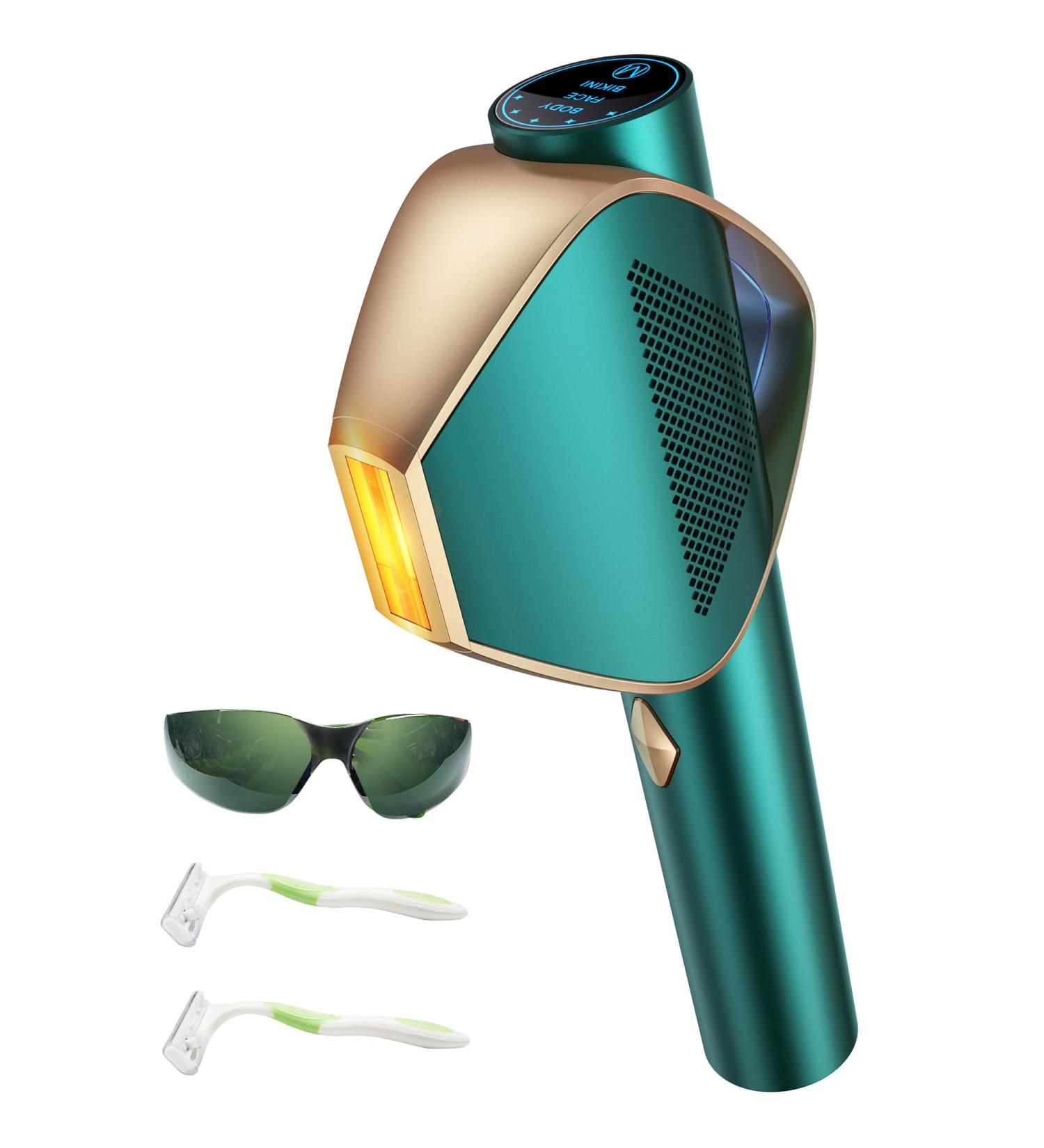 AMINZER 3-in-1 IPL Hair Removal Device | Long-Lasting Painless Laser Hair Remover System | FDA Cleared | Unlimited Flashes & Latest IGBT Technology - Buy Online on GoSupps.com